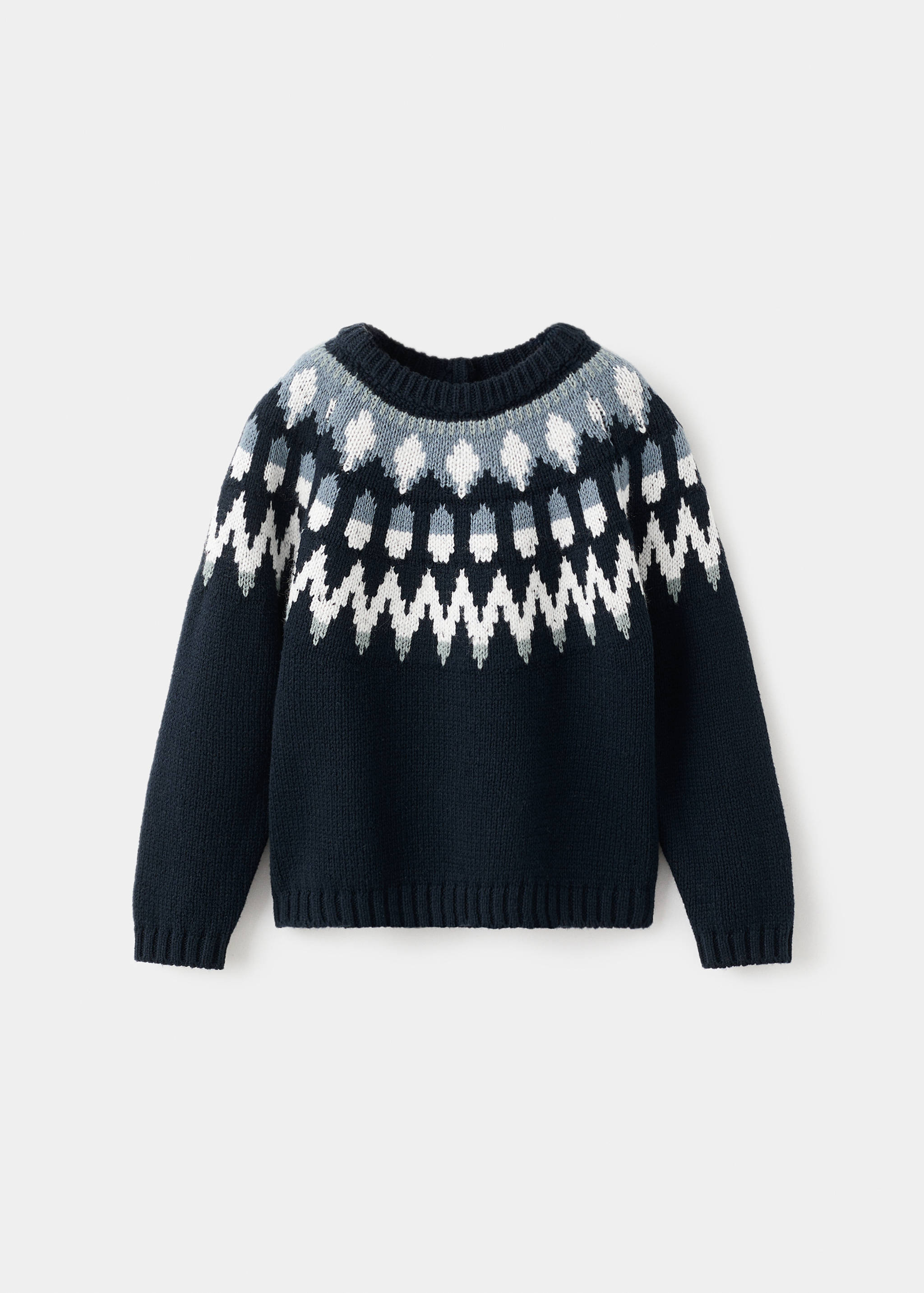 Gebreide jacquard trui - Artikel zonder model