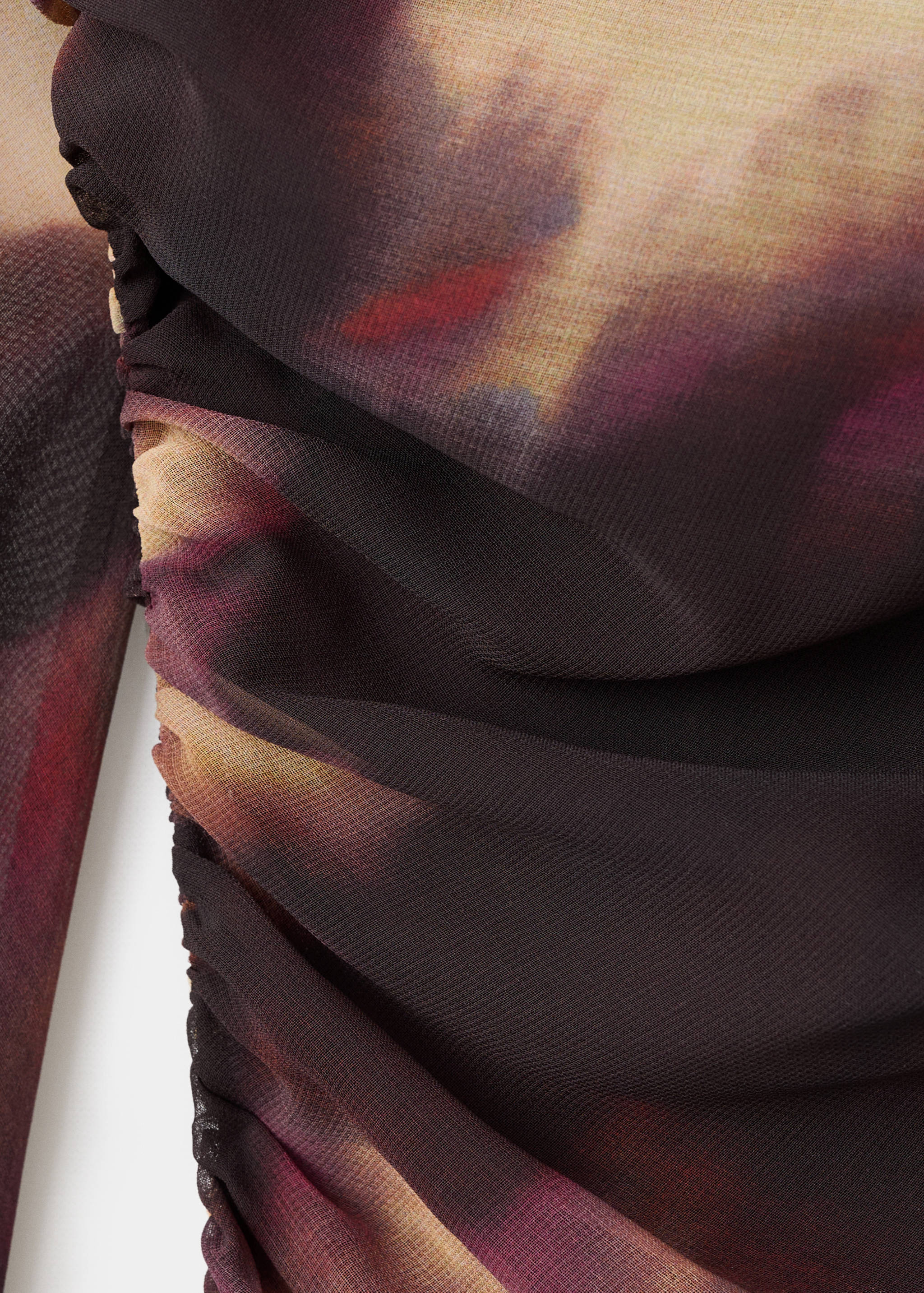 Gerüschtes Tie-Dye-Kleid - Detail des Artikels 8