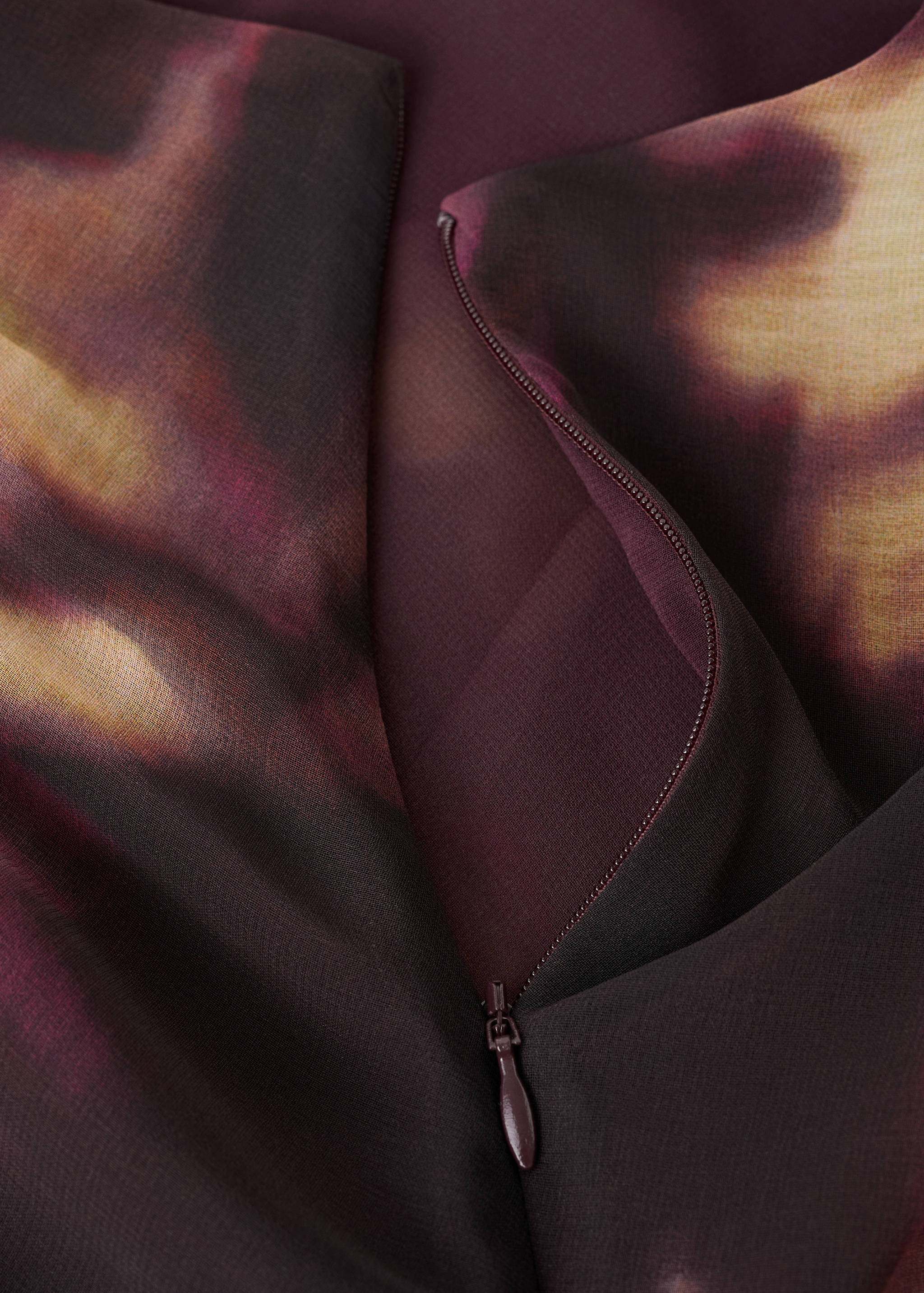 Gerüschtes Tie-Dye-Kleid - Detail des Artikels 0