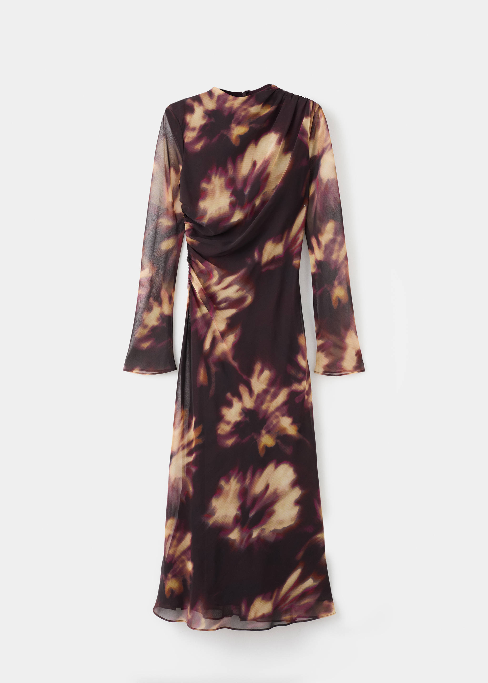 Gerüschtes Tie-Dye-Kleid - Artikel ohne Model