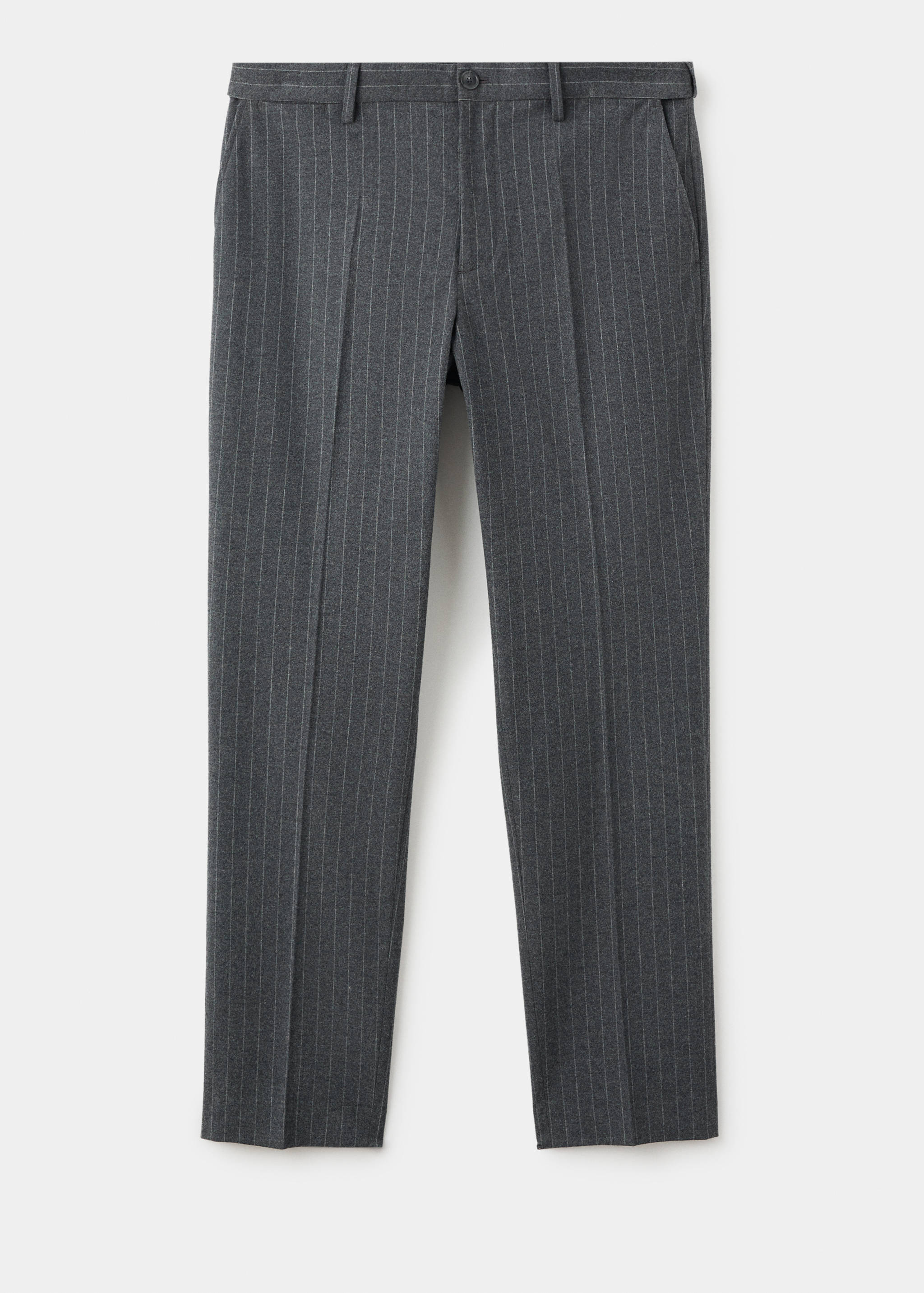 Slim-fit flannel trousers - Article without model