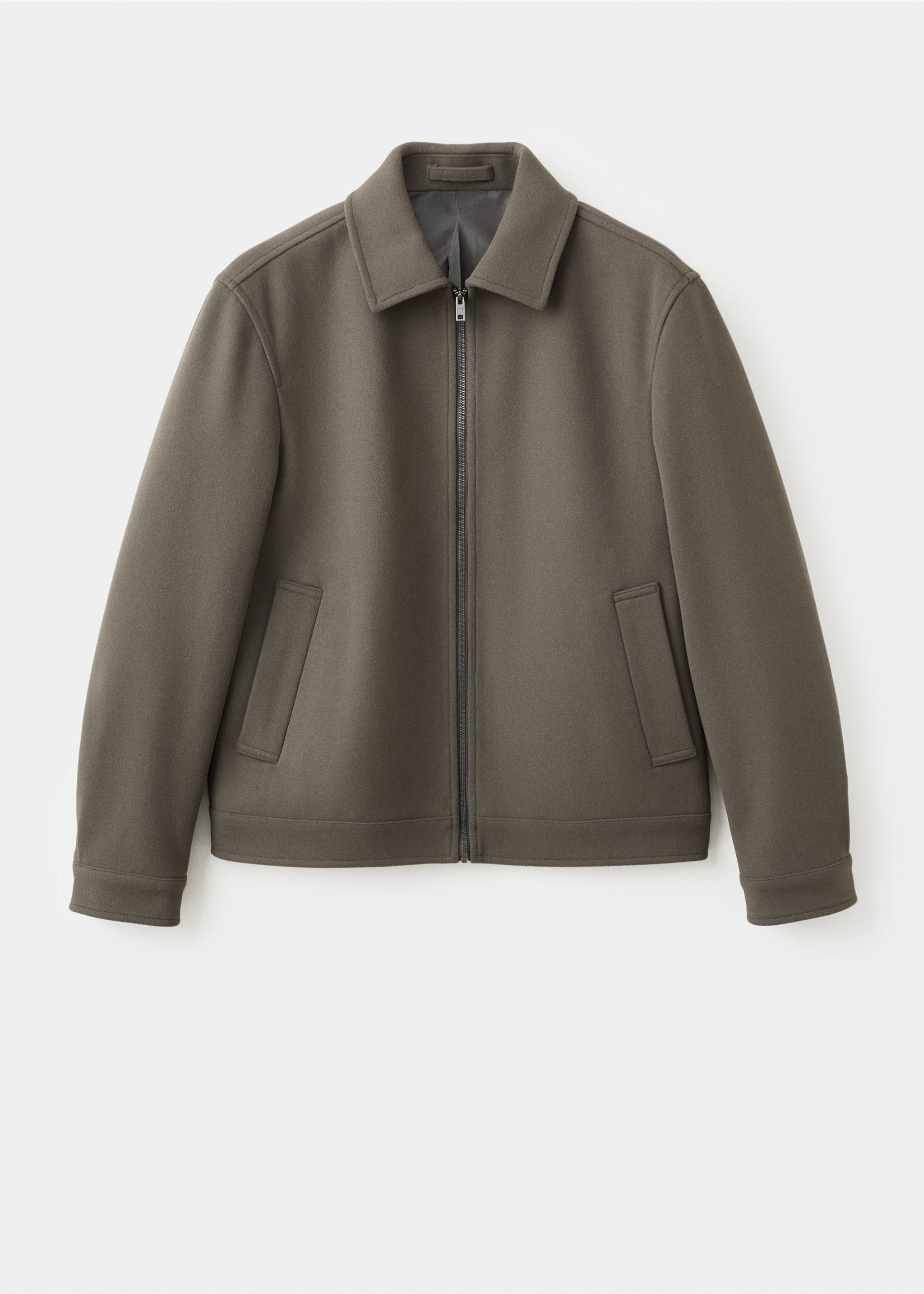 Jacket with zip pockets - Article without model, Dark Green. Ref: 17047888-00.