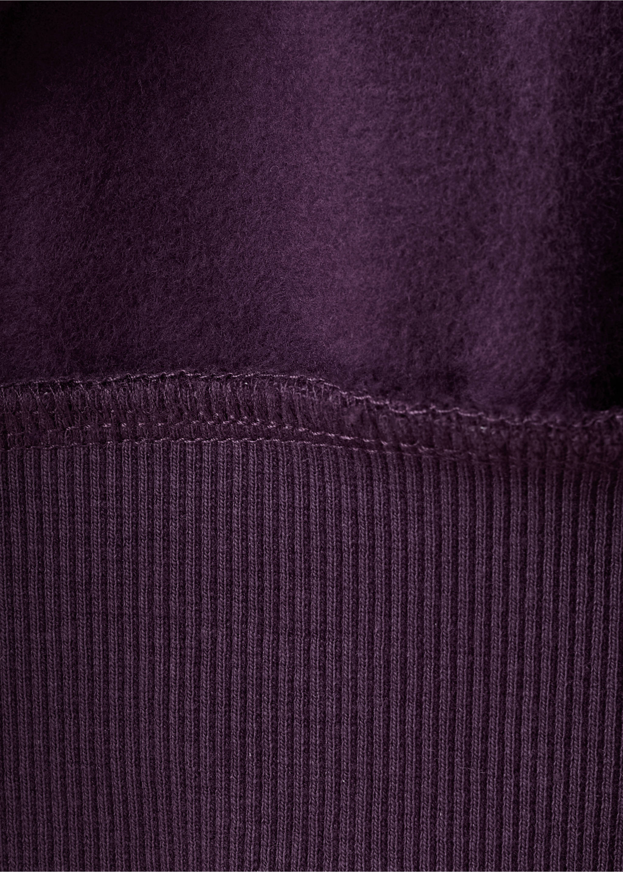 Sweat brodé et imprimé - Détail de l'article 8, Prune. Ref: 17047891-00.