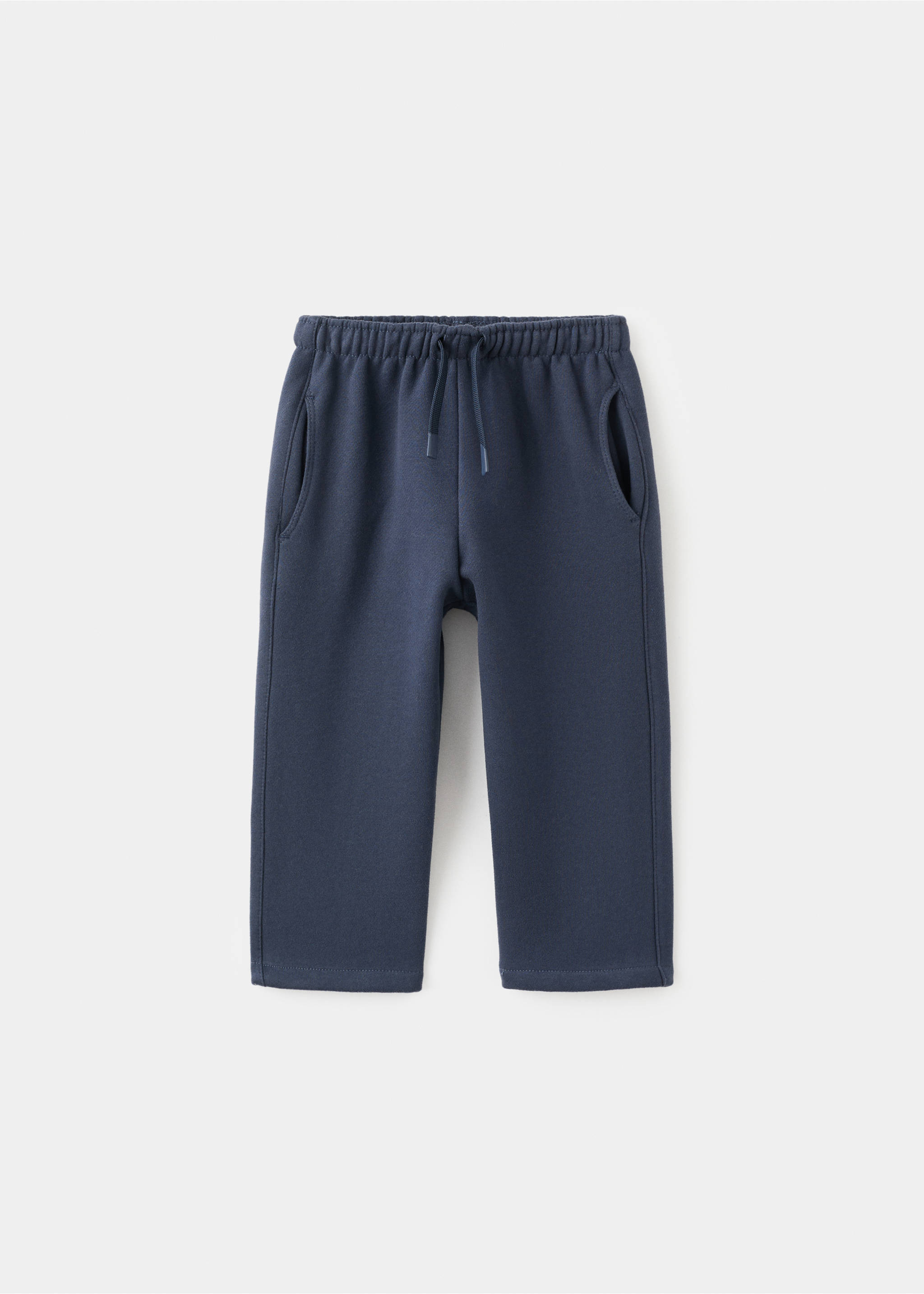 Joggery z bawełny z troczkami - Artykuł bez modela/modelki, Granatowy. Ref: 17047895-00.