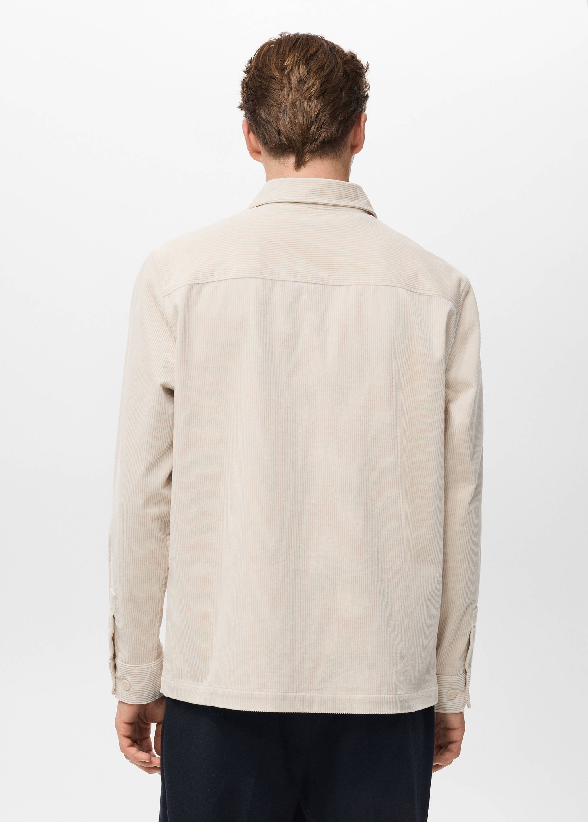 Cord-Overshirt mit Taschen - Rückseite des Artikels