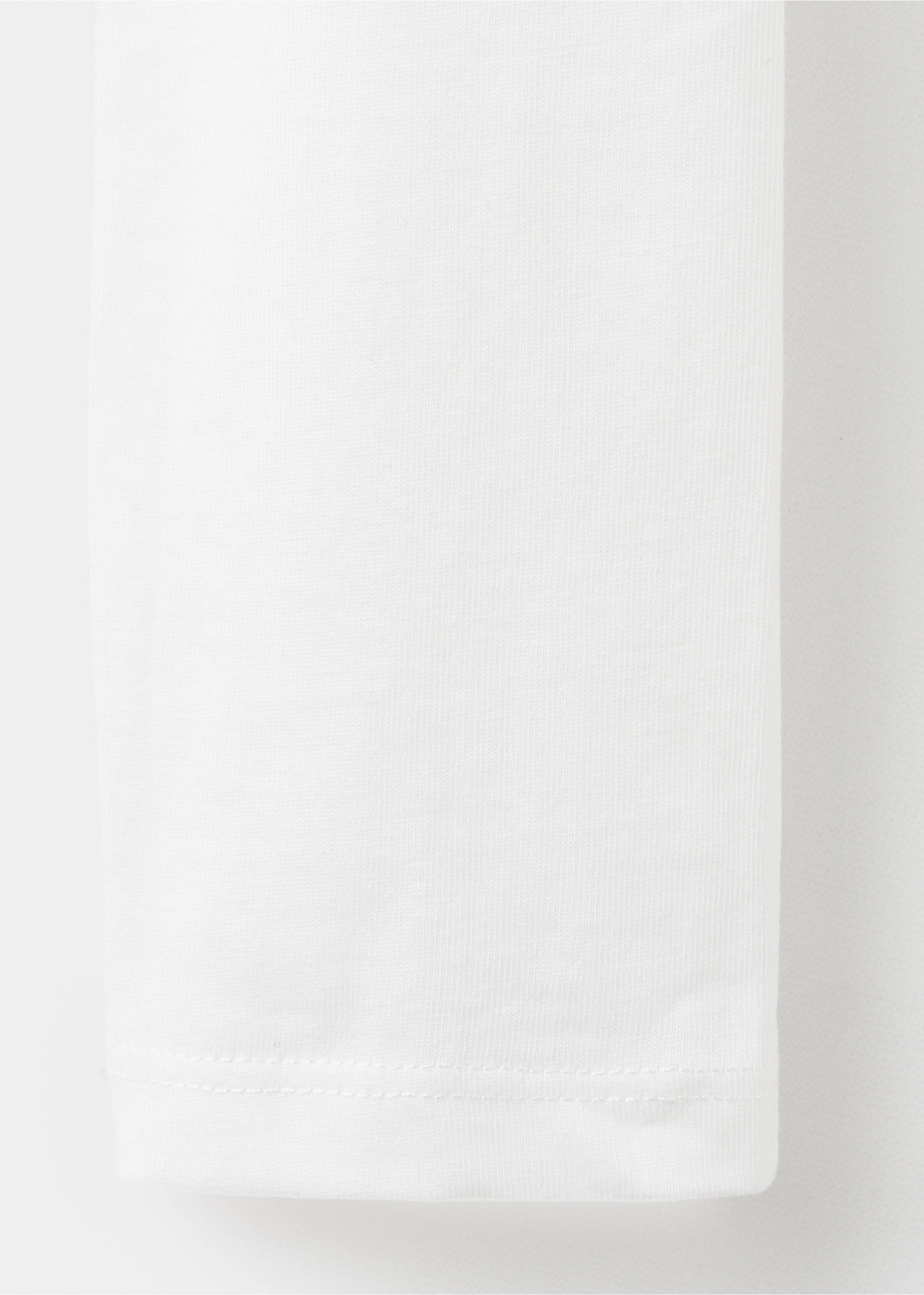 Asymmetric cotton T-shirt - Details of the article 0, Off White. Ref: 17048270-00.