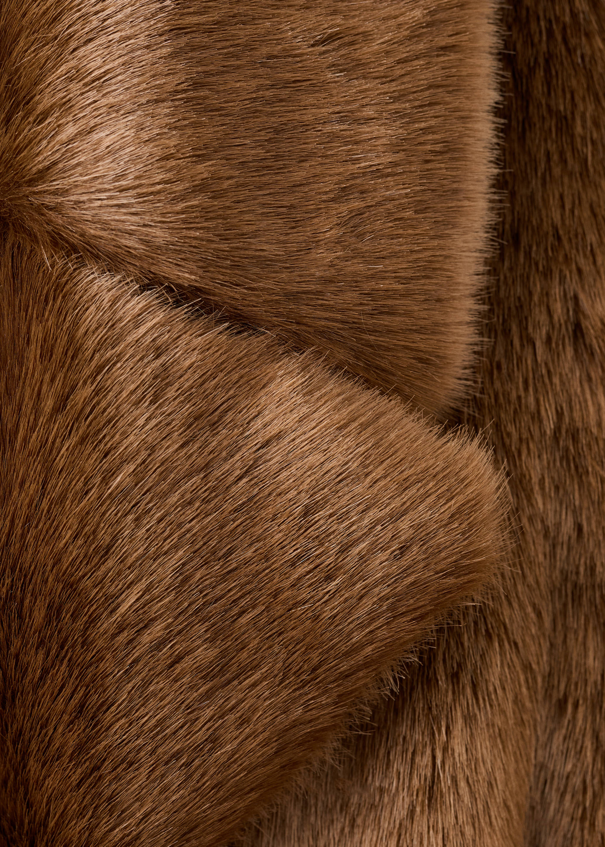 Faux-fur coat with belt - Details of the article 8