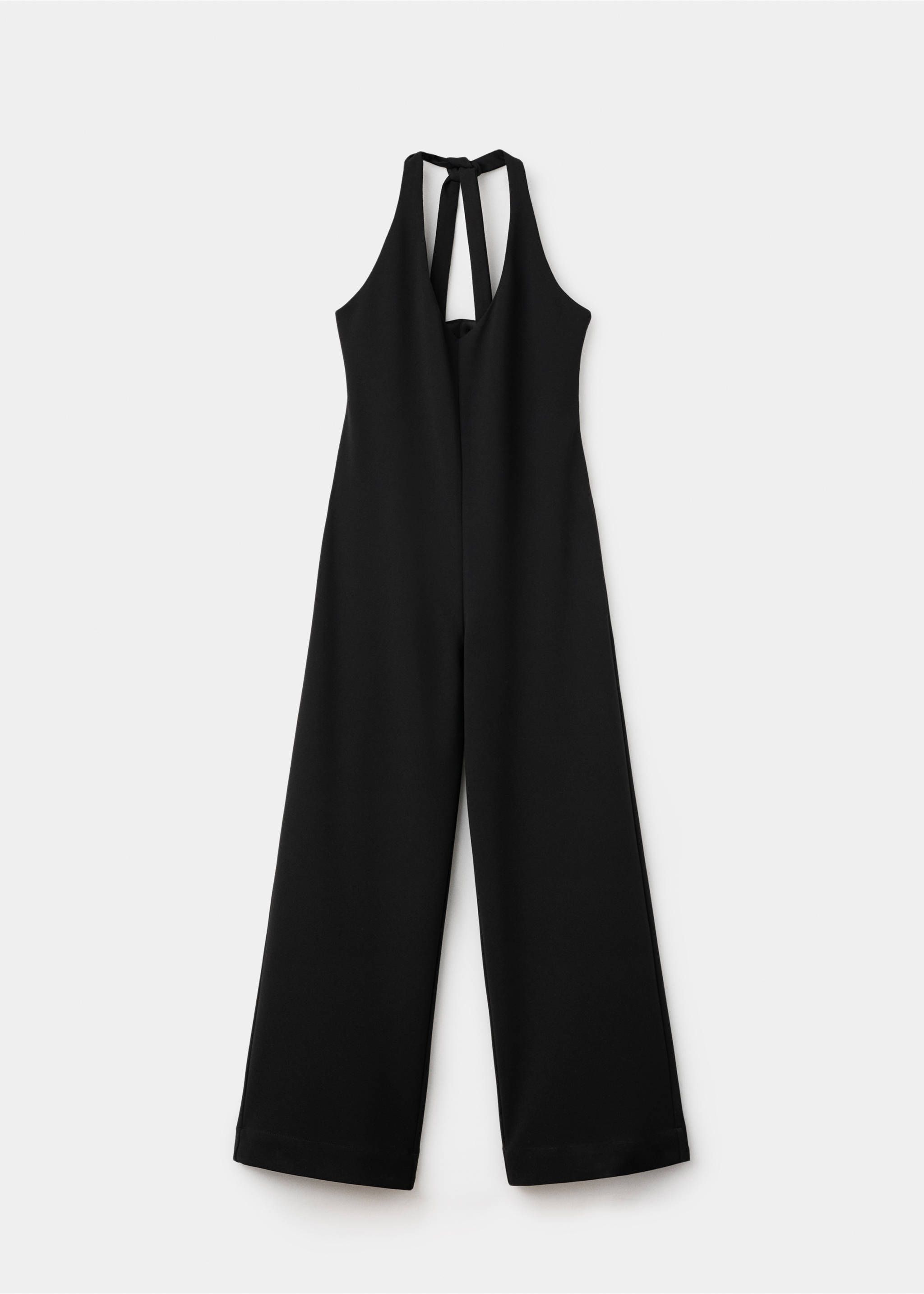Langer Neckholder-Jumpsuit - Artikel ohne Model, Schwarz. Ref: 17048273-00.