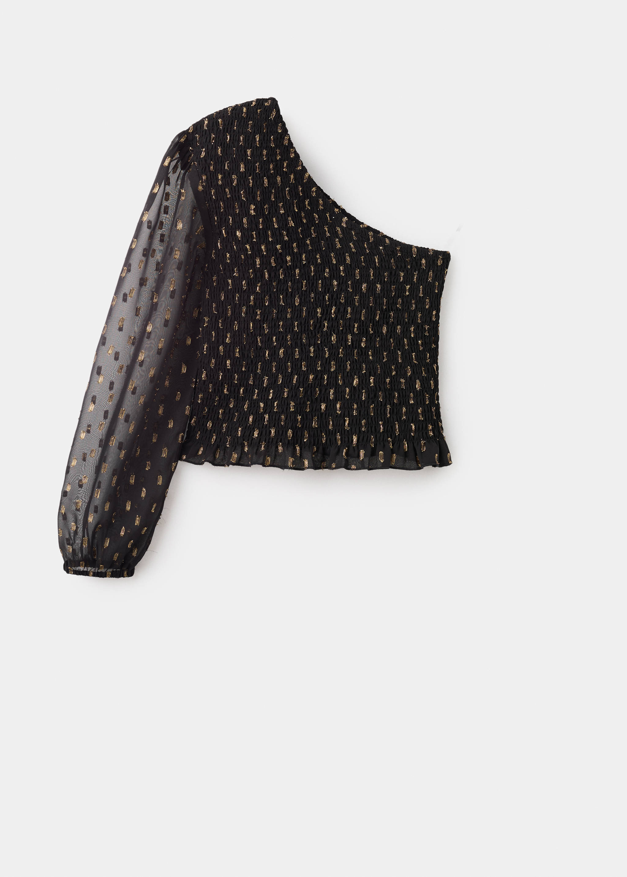 Top asymétrique Lurex - Article sans modèle