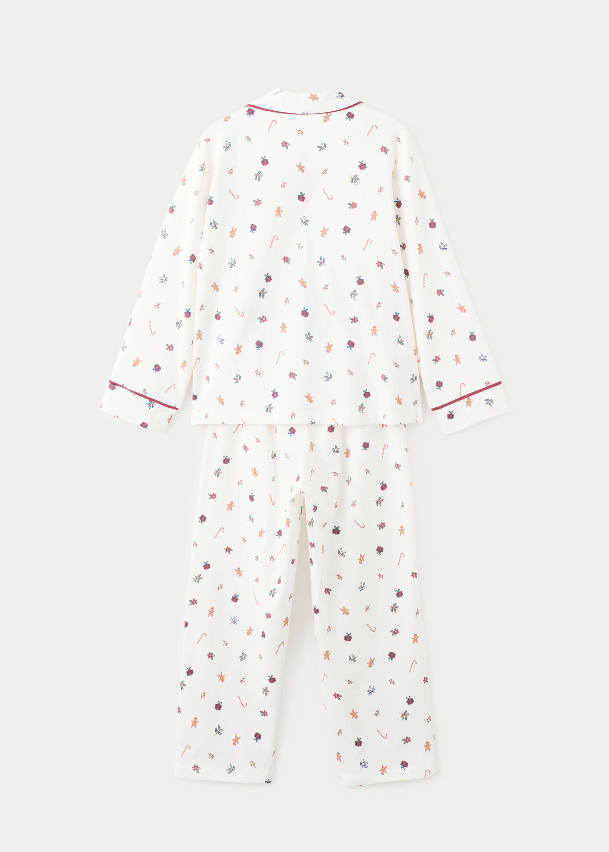 Printed long pyjamas - Reverse of the article