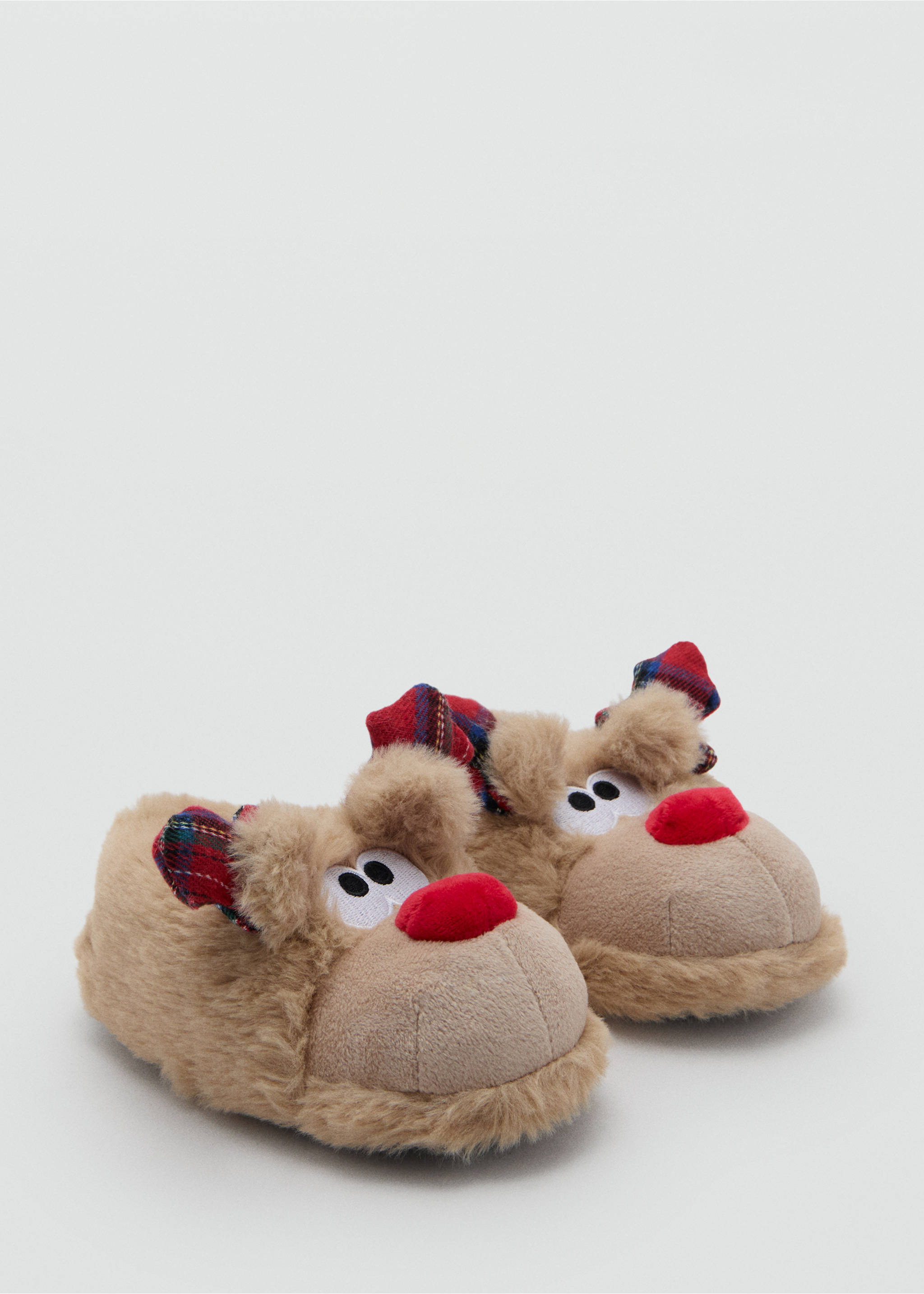 Reindeer slippers - Medium plane, Brown. Ref: 17049101-00.