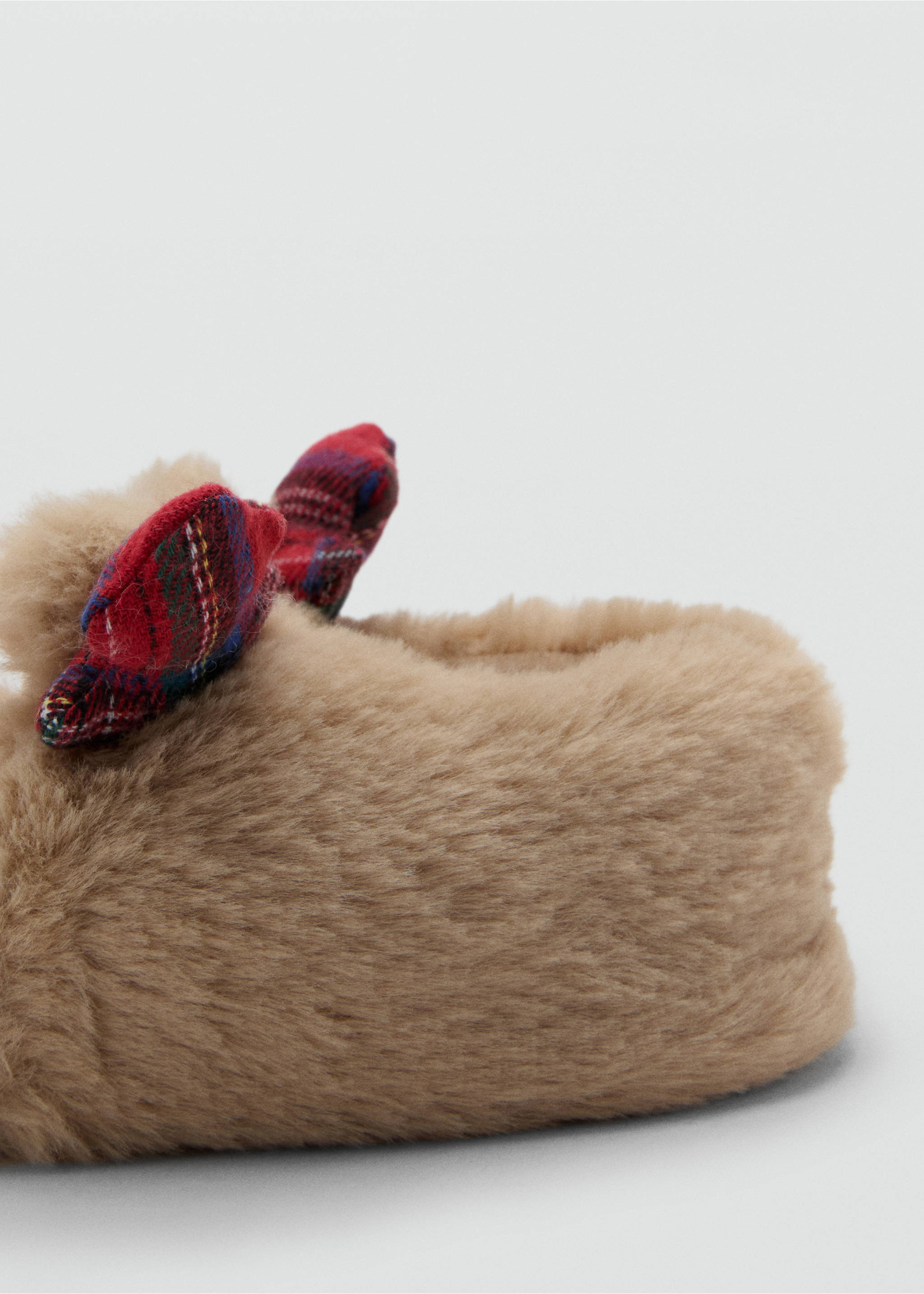 Reindeer slippers - Details of the article 2, Brown. Ref: 17049101-00.