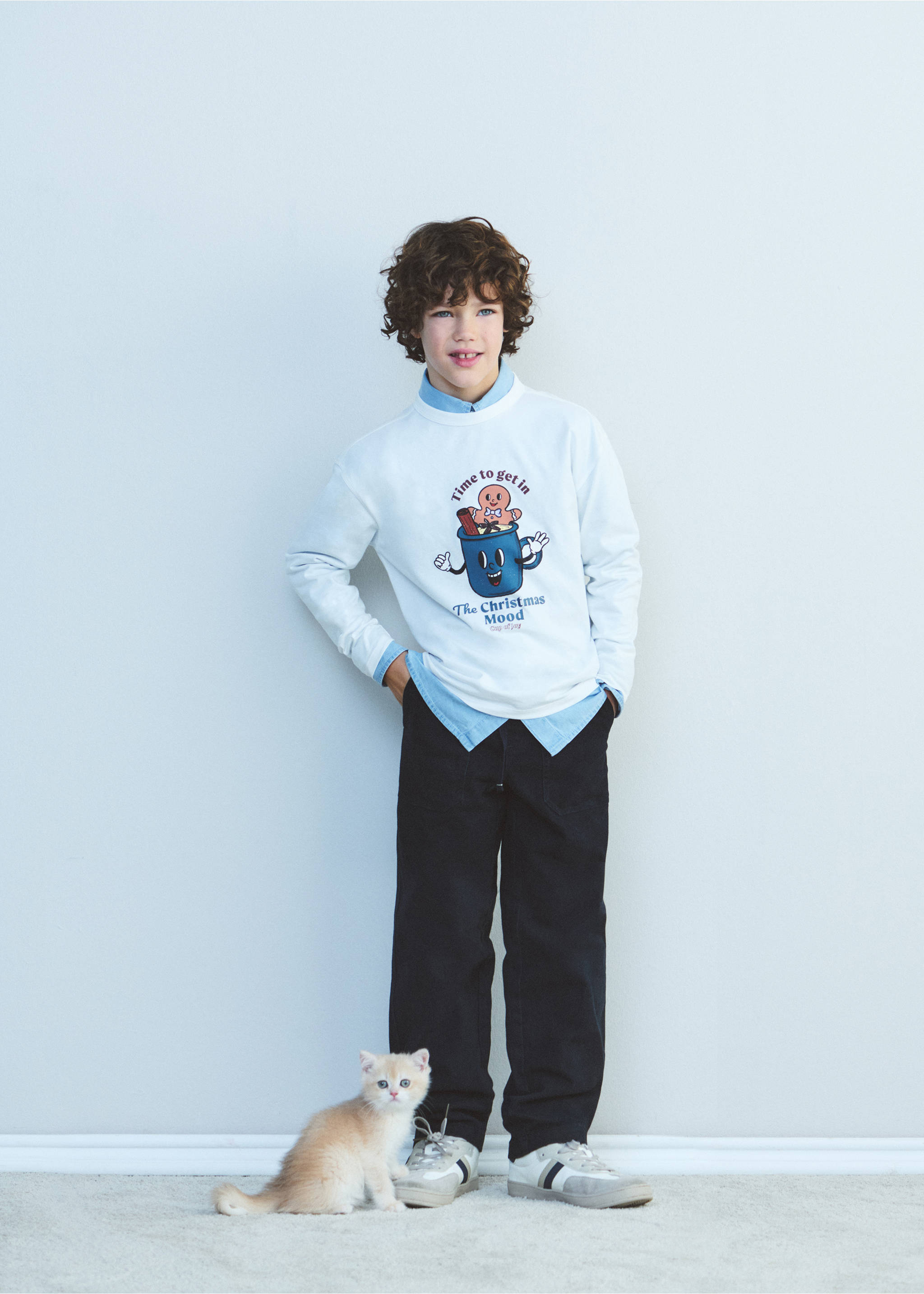 T-shirt with print drawing - Details of the article 3, Off White. Ref: 17049102-00.