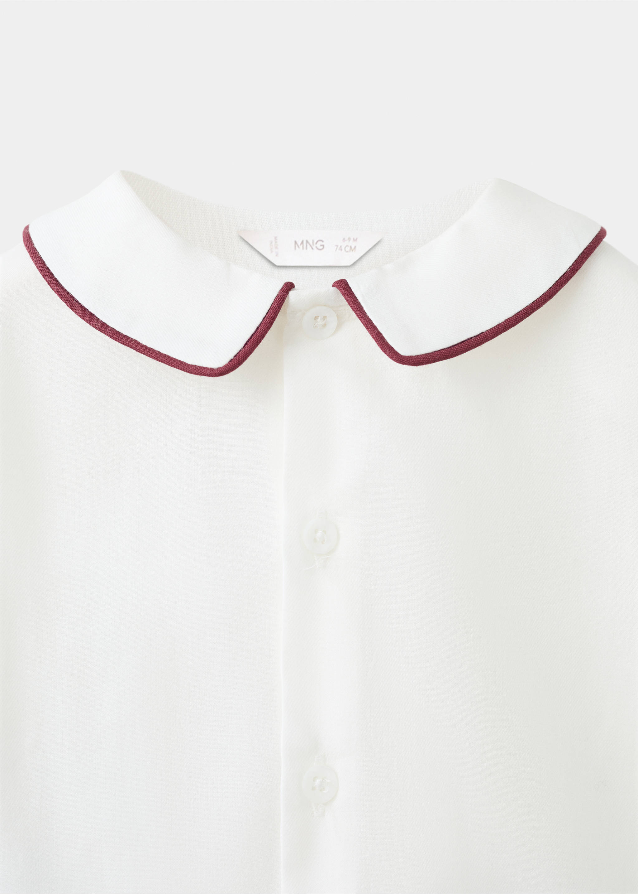 Contrast collar shirt - Details of the article 8, Off White. Ref: 17049107-00.
