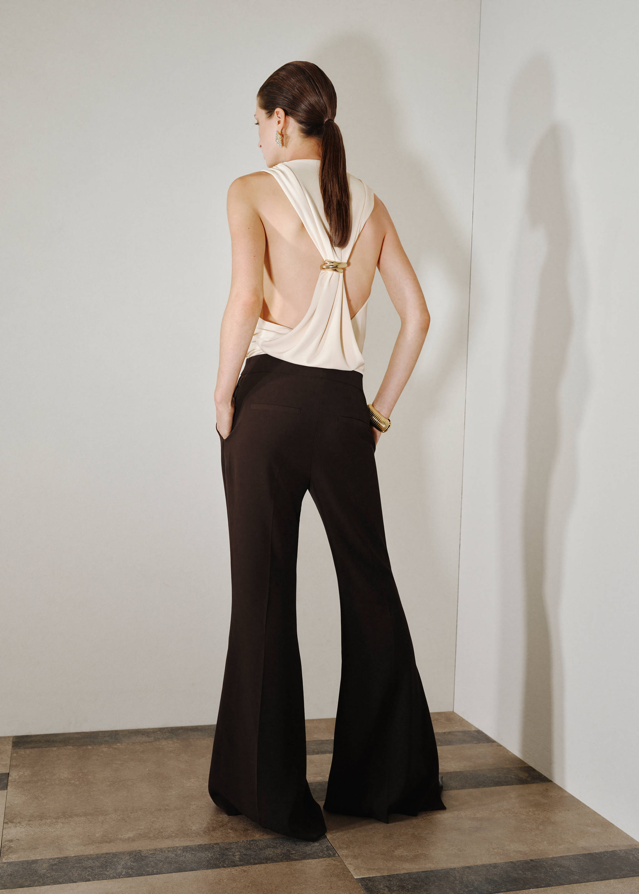 Pantalon flare ouvertures - Verso de l’article