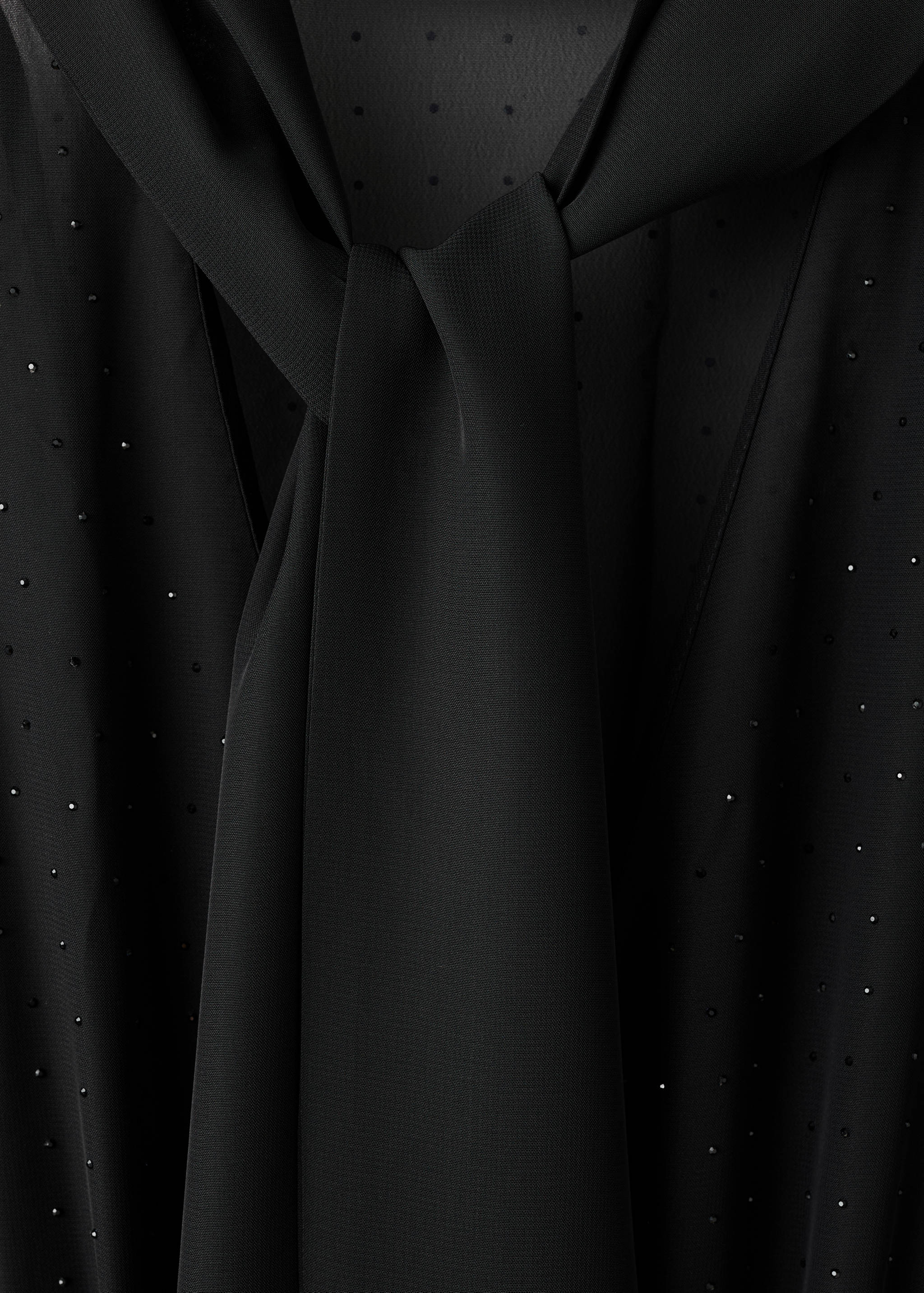 Combined jumpsuit with scarf and rhinestones - Details of the article 8