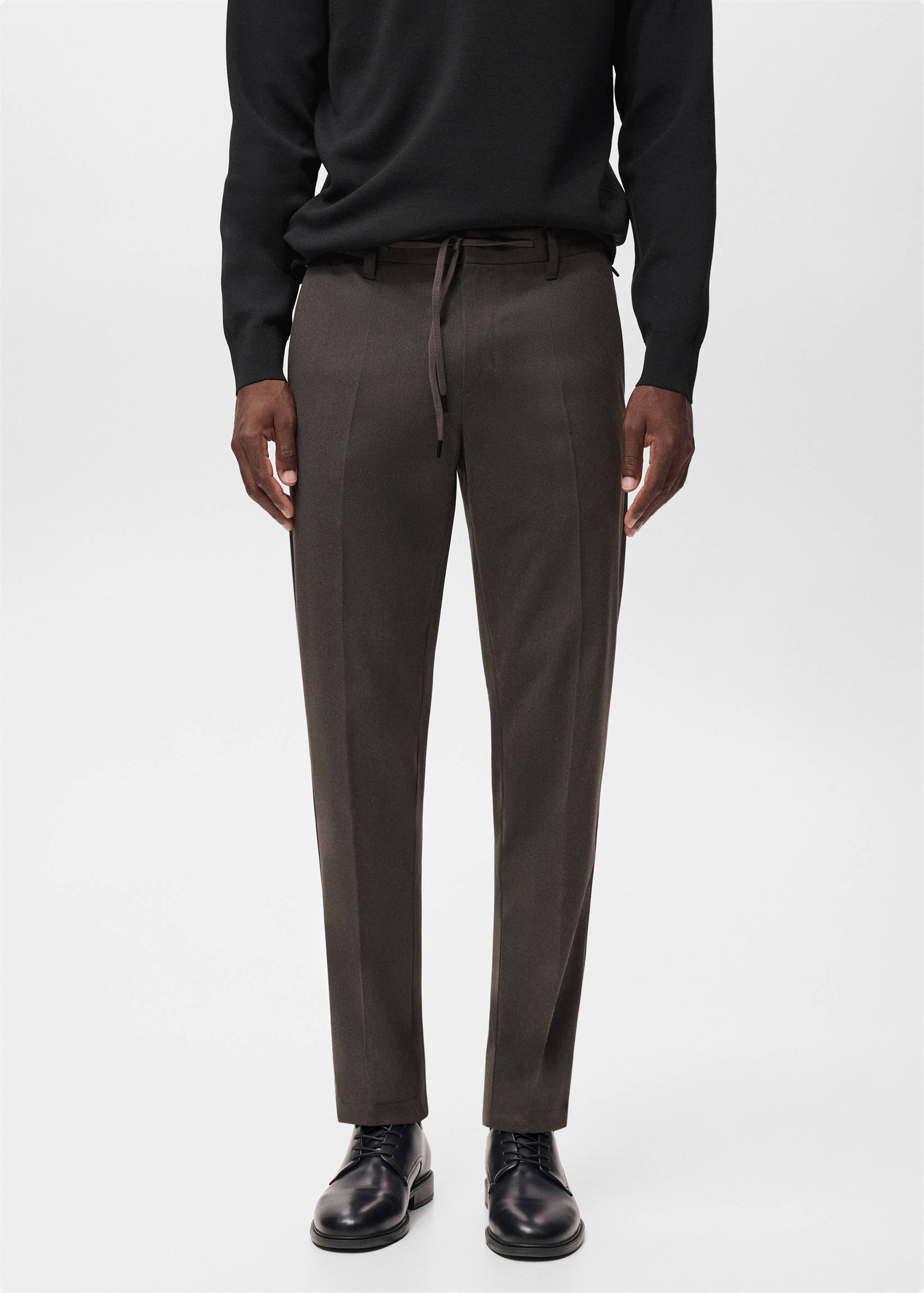 Pantalon flanelle slim-fit Thermolite® - Plan moyen