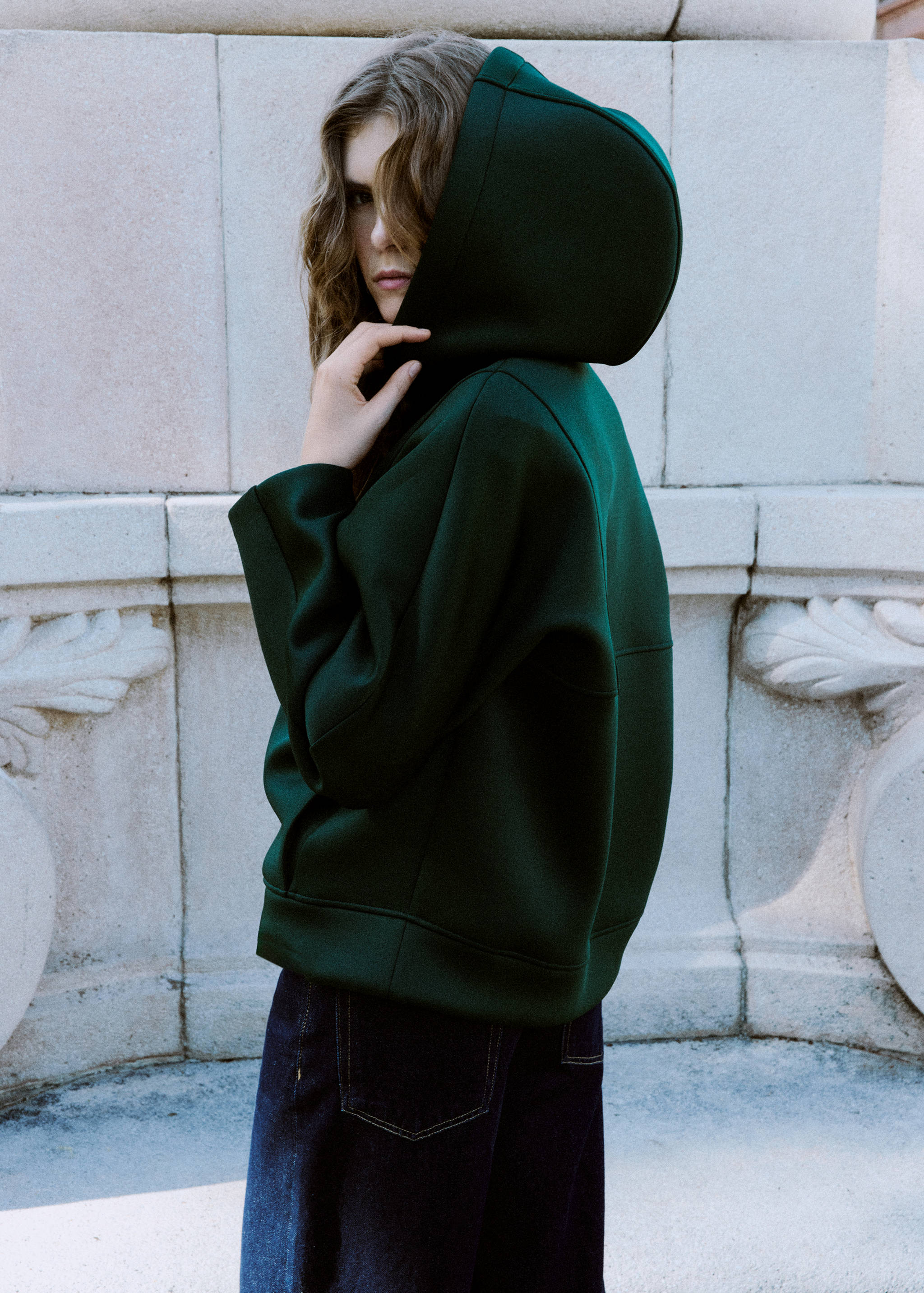 Sweat-shirt oversize capuche - Verso de l’article