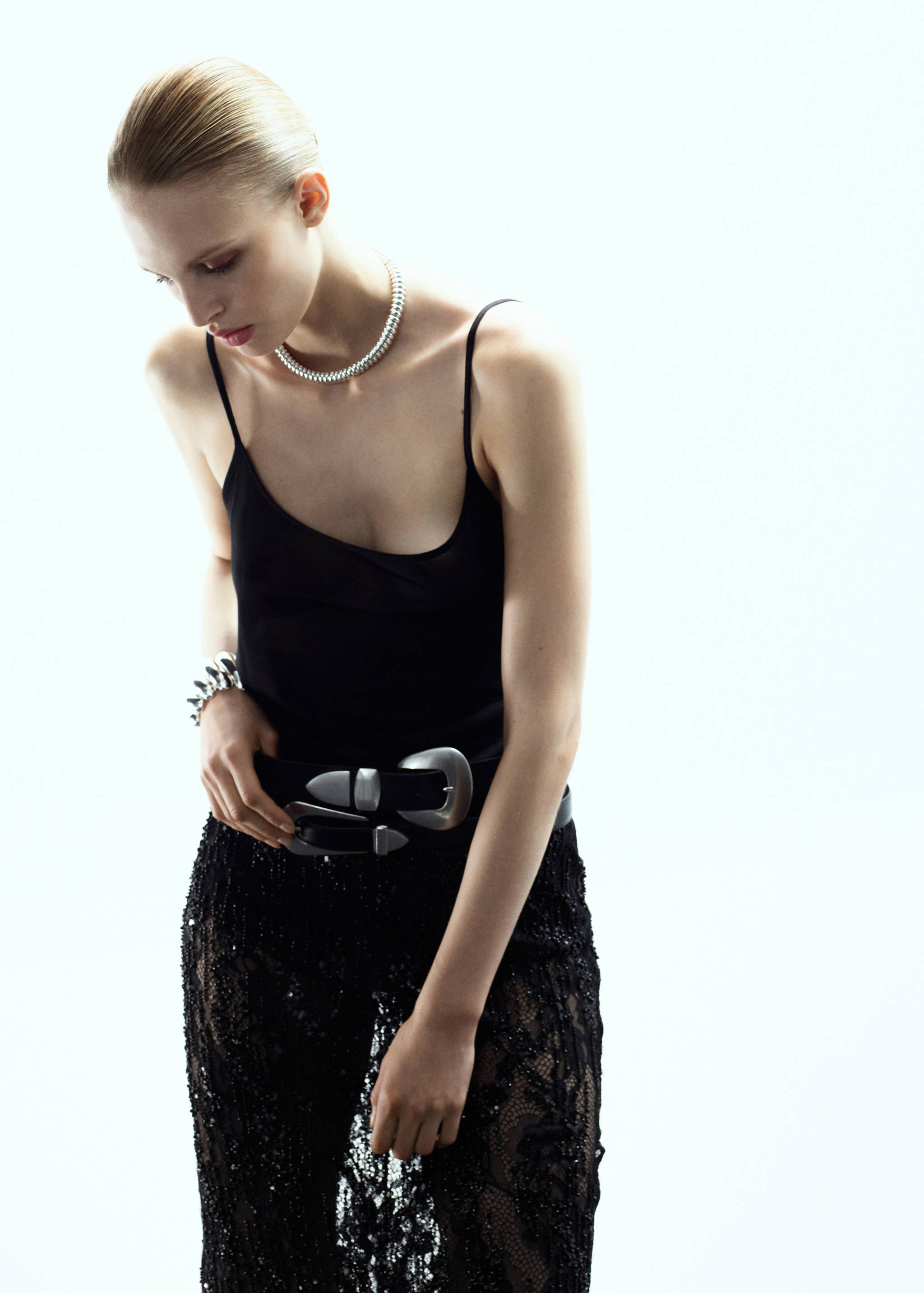Beaded lace skirt - General plane
