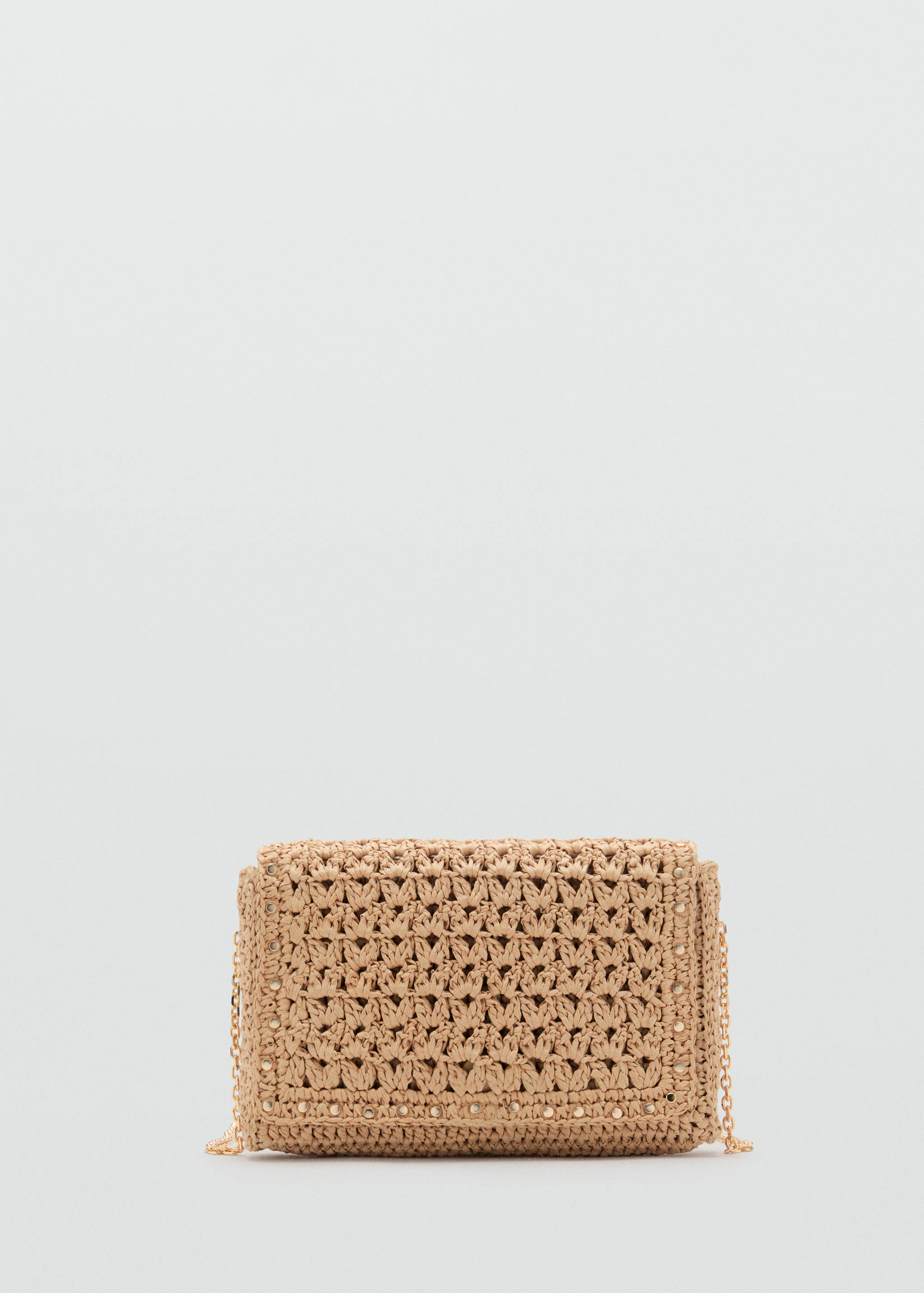 Sac bandoulière fibre naturelle à clous - Article sans modèle
