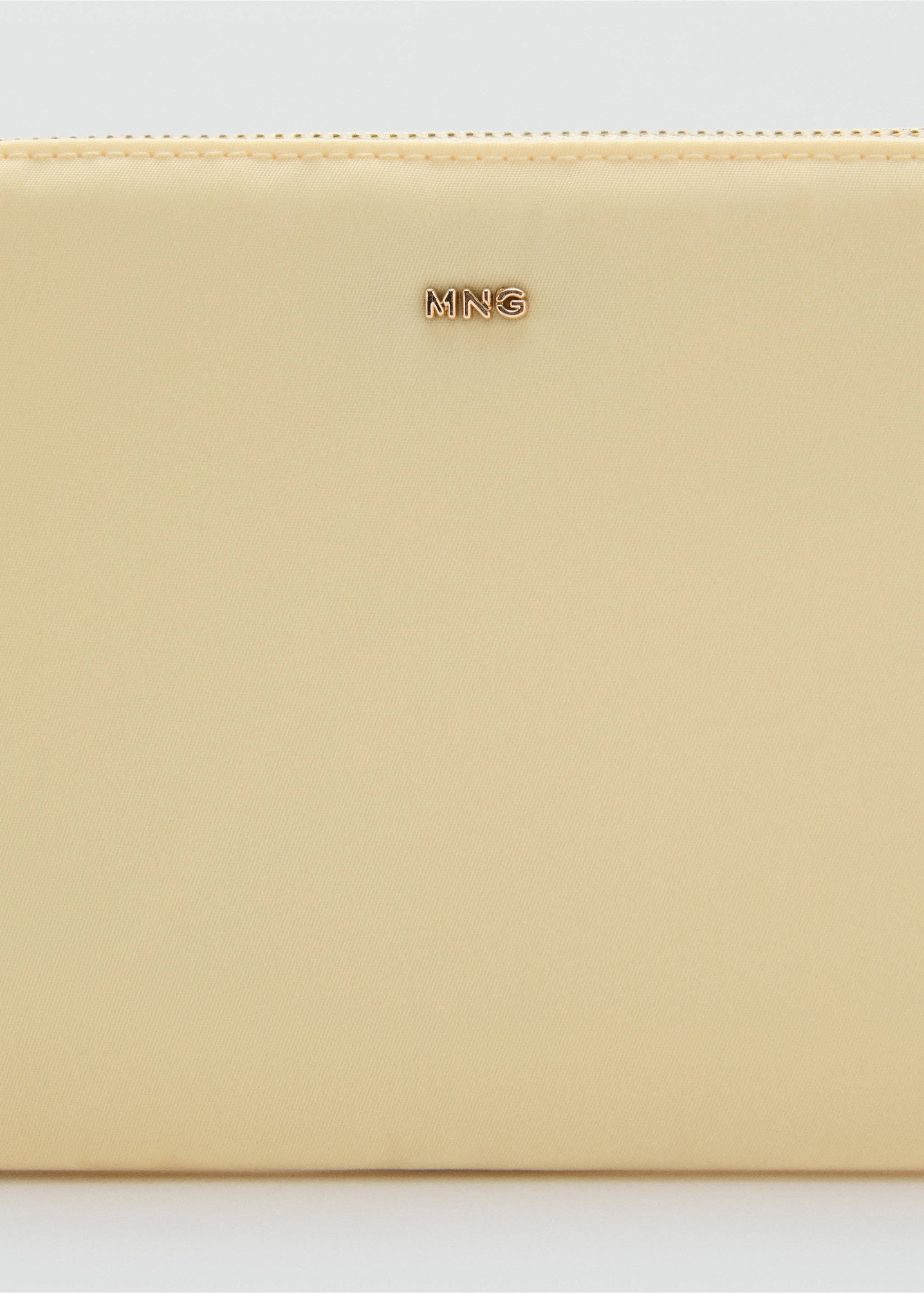Nylon-Kosmetiktasche mit Reißverschluss - Detail des Artikels 1, Pastellgelb. Ref: 17051122-00.