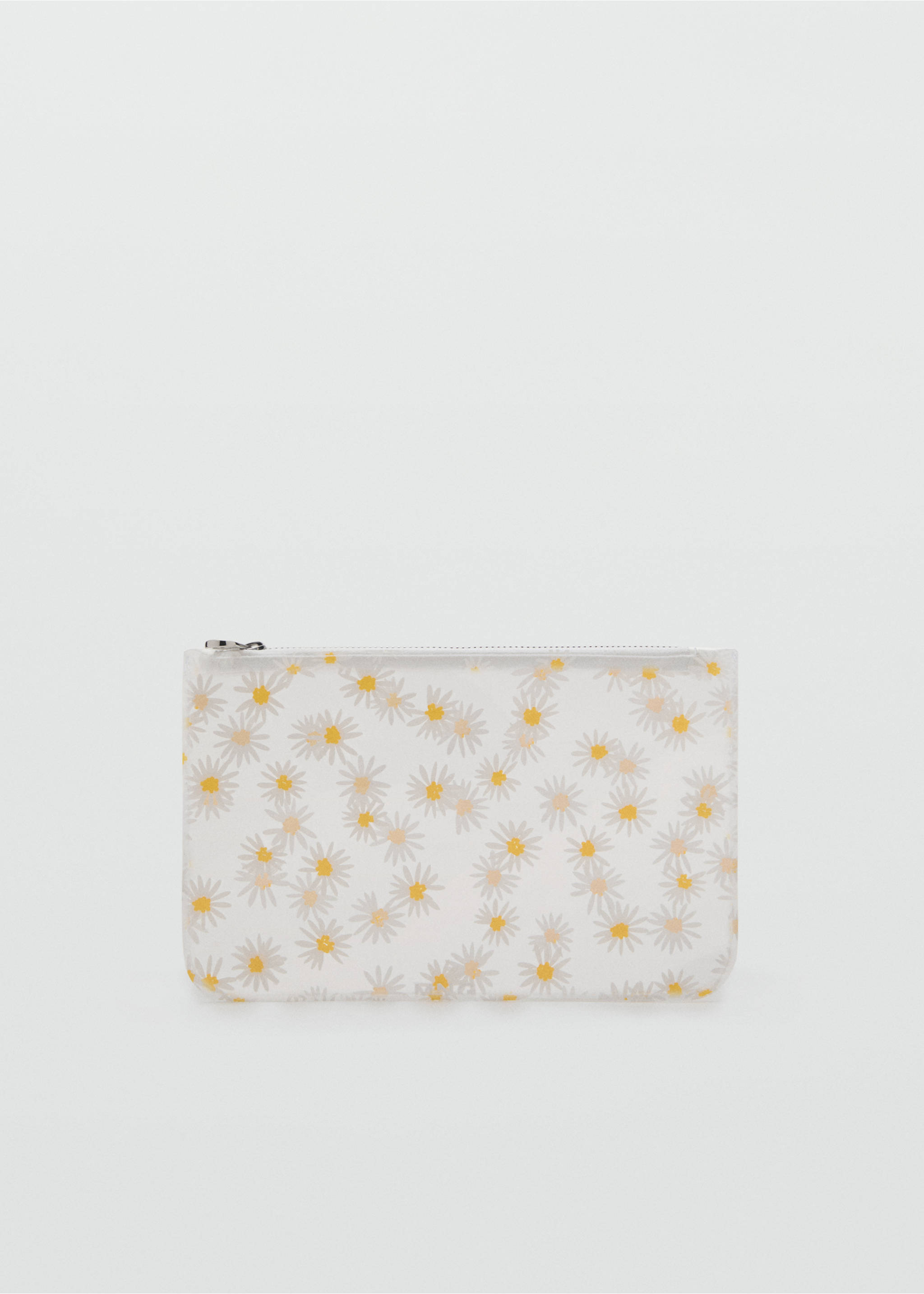 Mini vinyl flower toiletry bag - Article without model, White. Ref: 17051124-00.