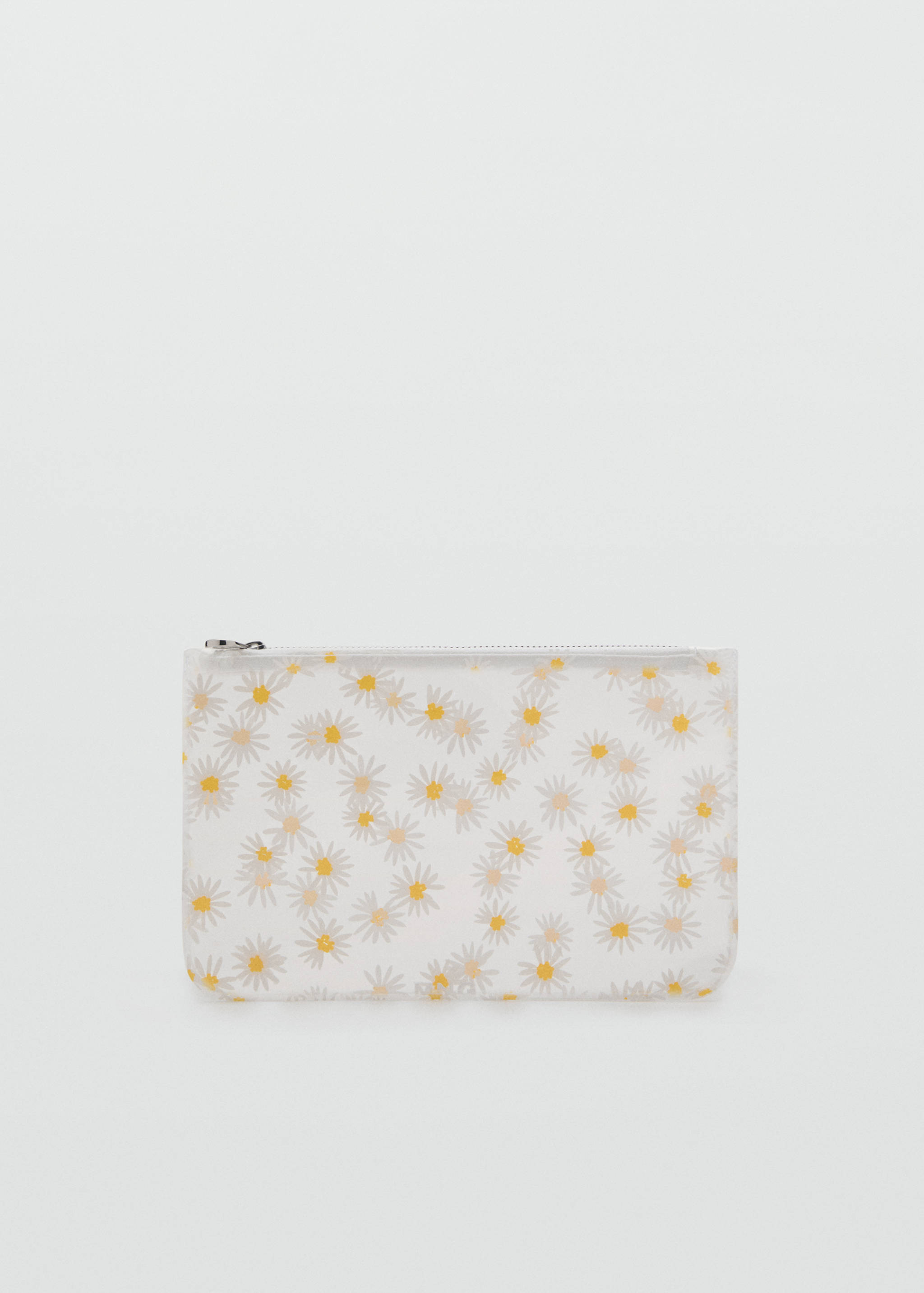 Mini vinyl flower toiletry bag - Article without model