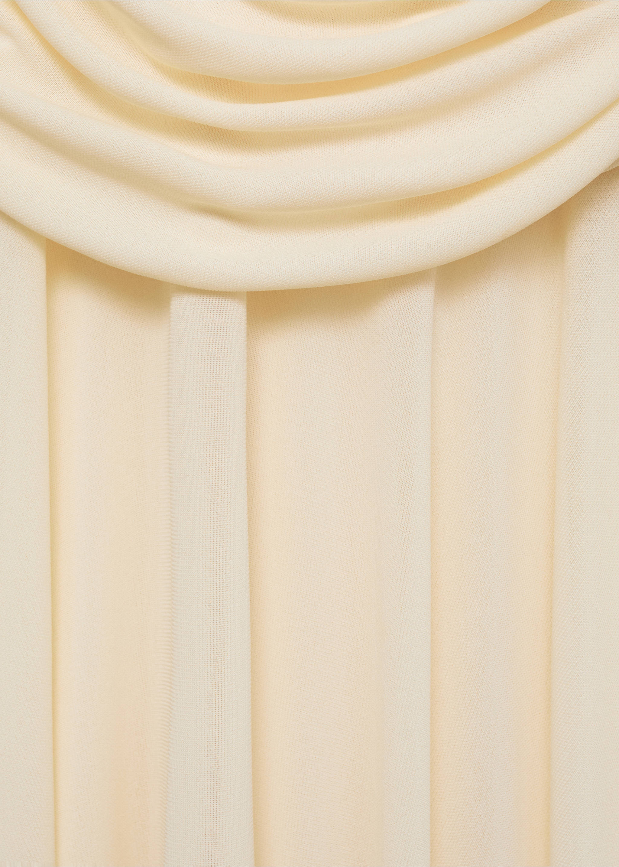Long draped dress - Details of the article 0, Ecru. Ref: 17051125-00.