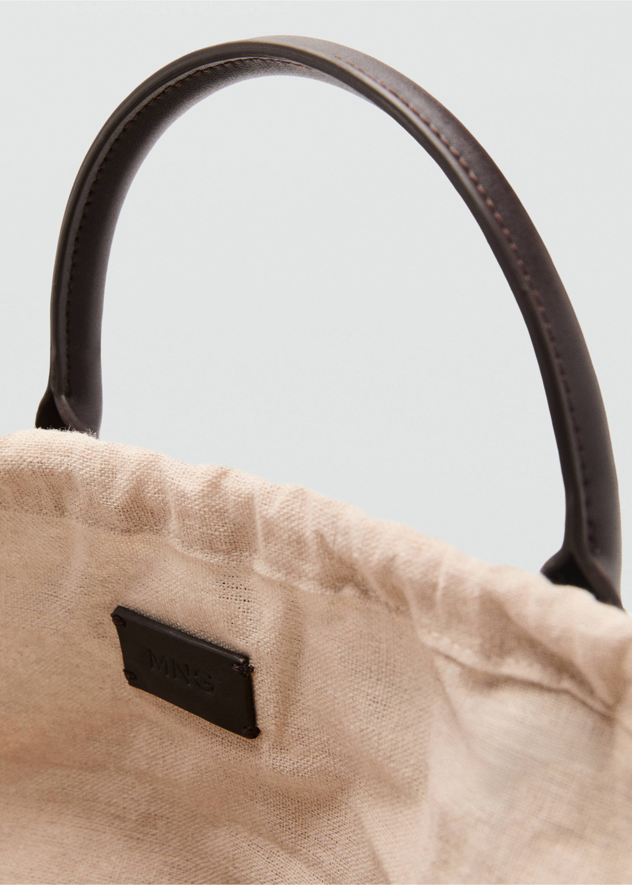 Bolso grande doble asa fibra natural - Detalle del artículo 2, Chocolate. Ref: 17051126-00.