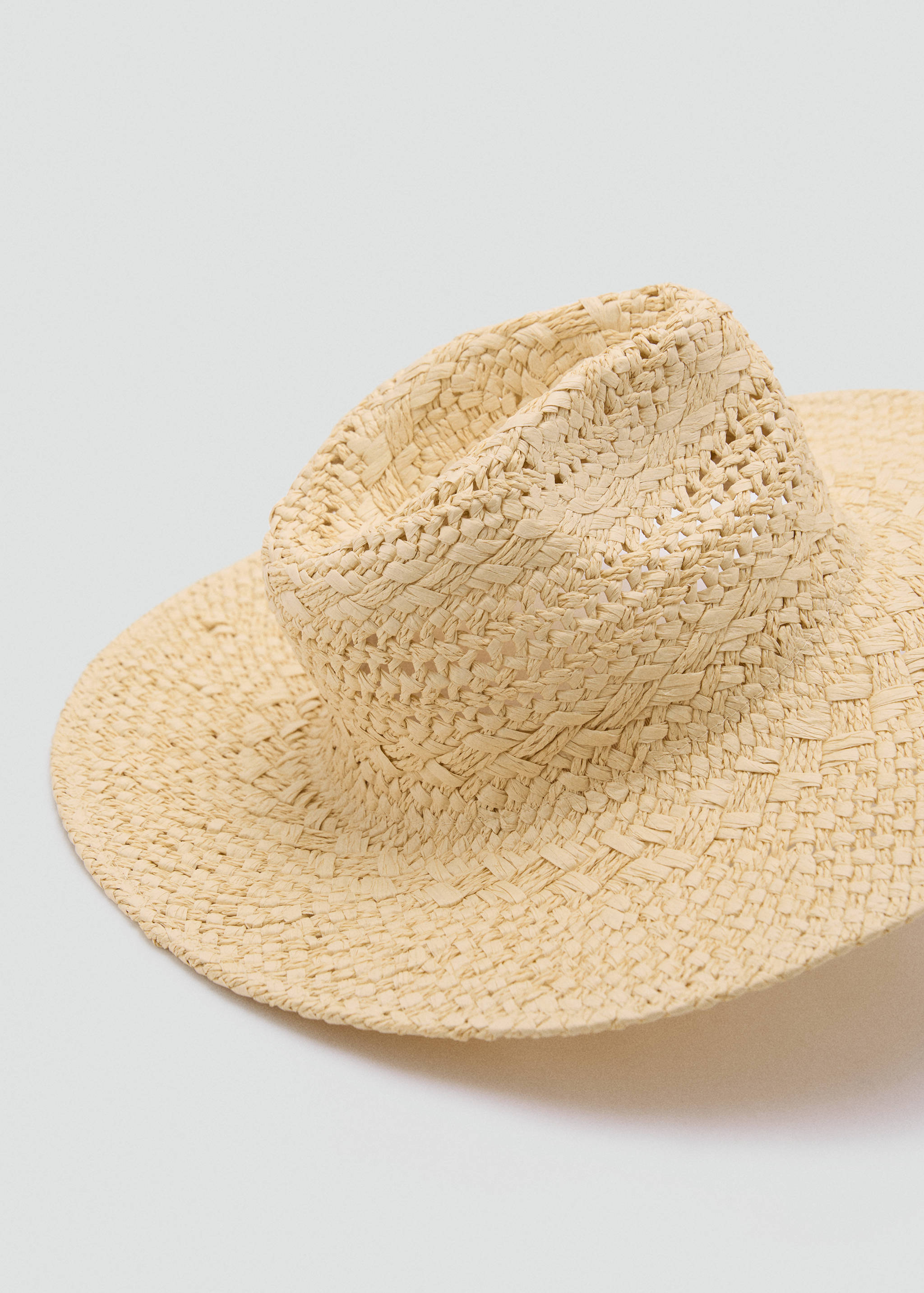 Natural fibre hat with openwork details - Details of the article 2