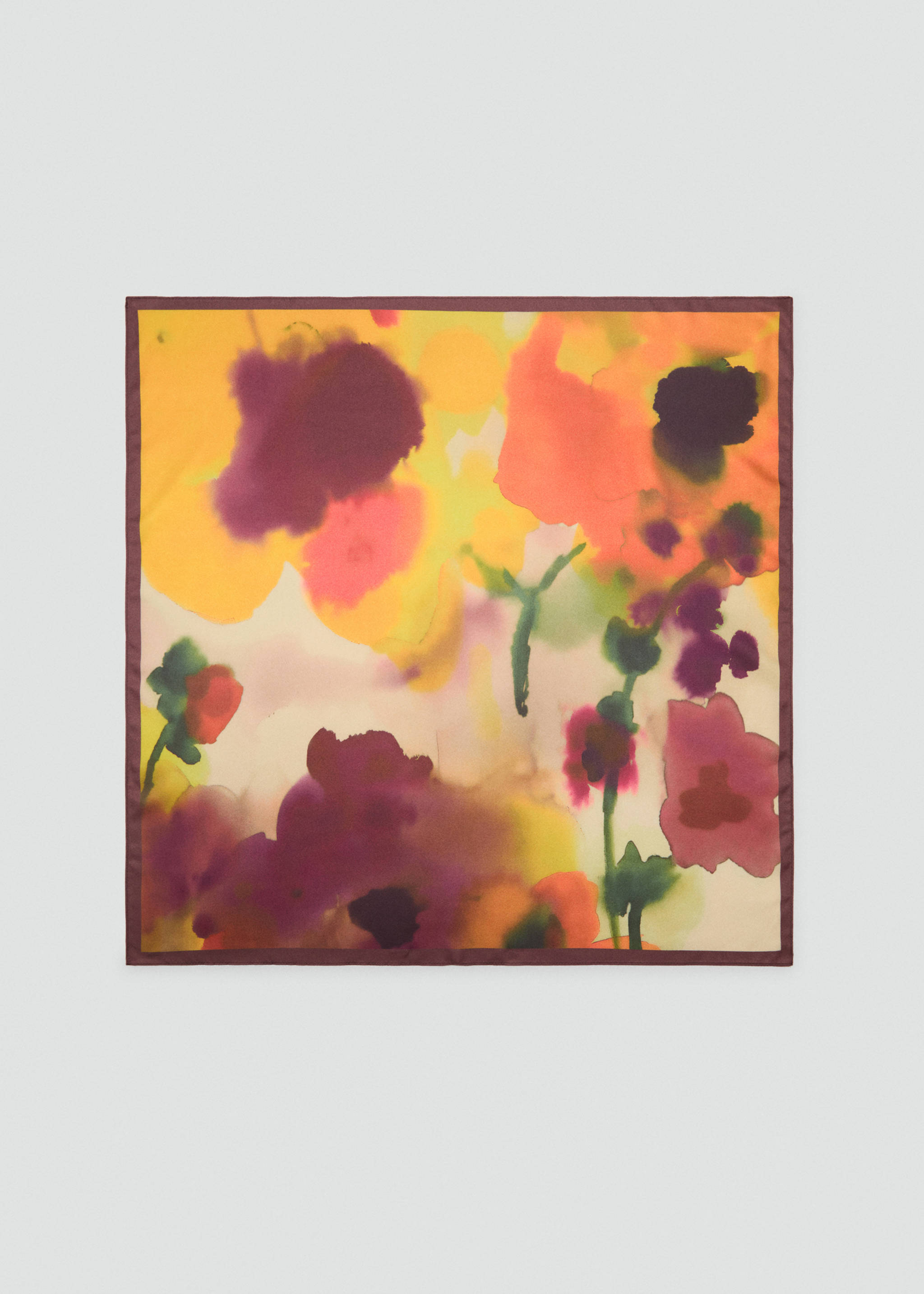 Sjaal met bloemenprint - Artikel zonder model