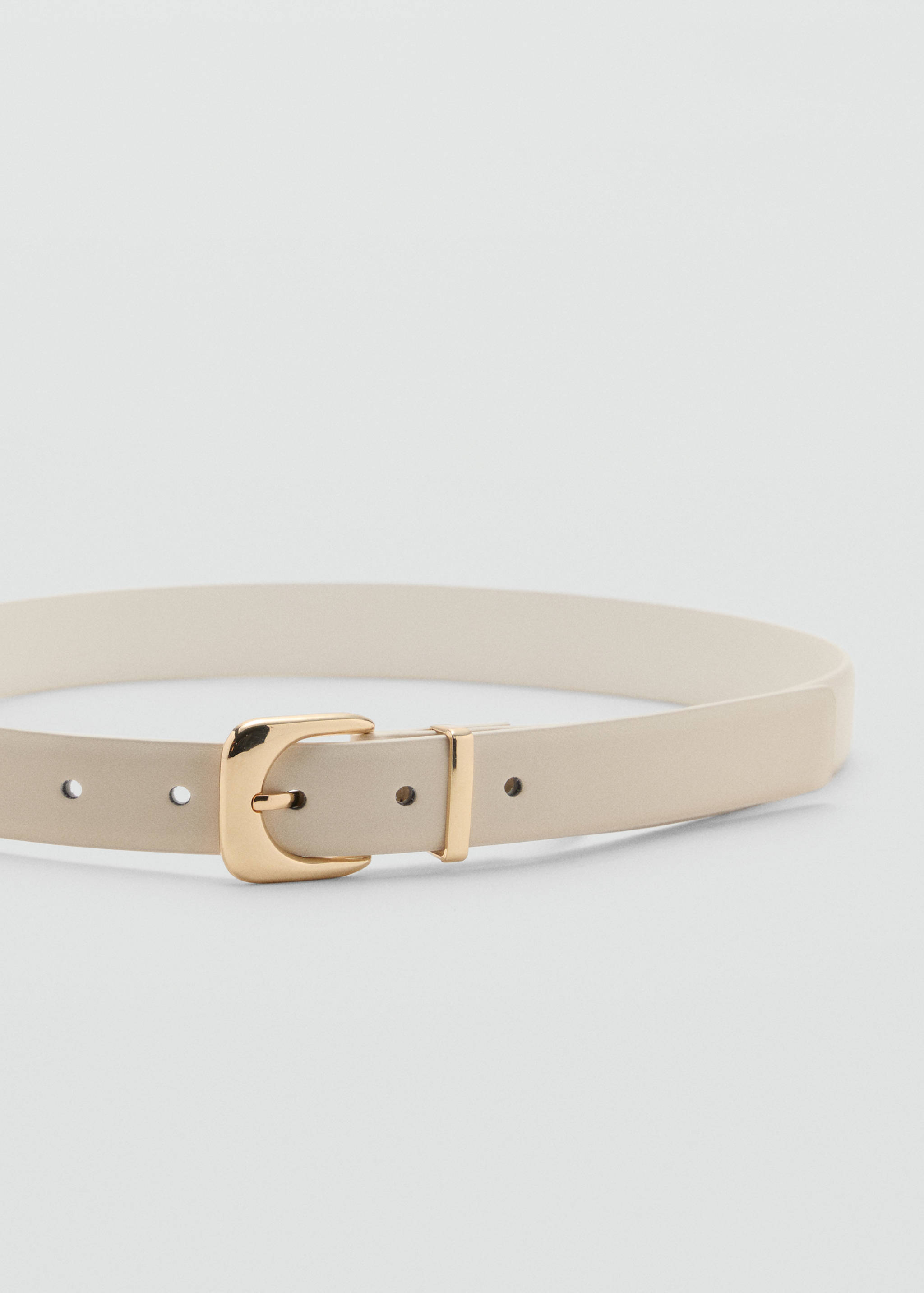 Ceinture simili-cuir boucle - Plan moyen