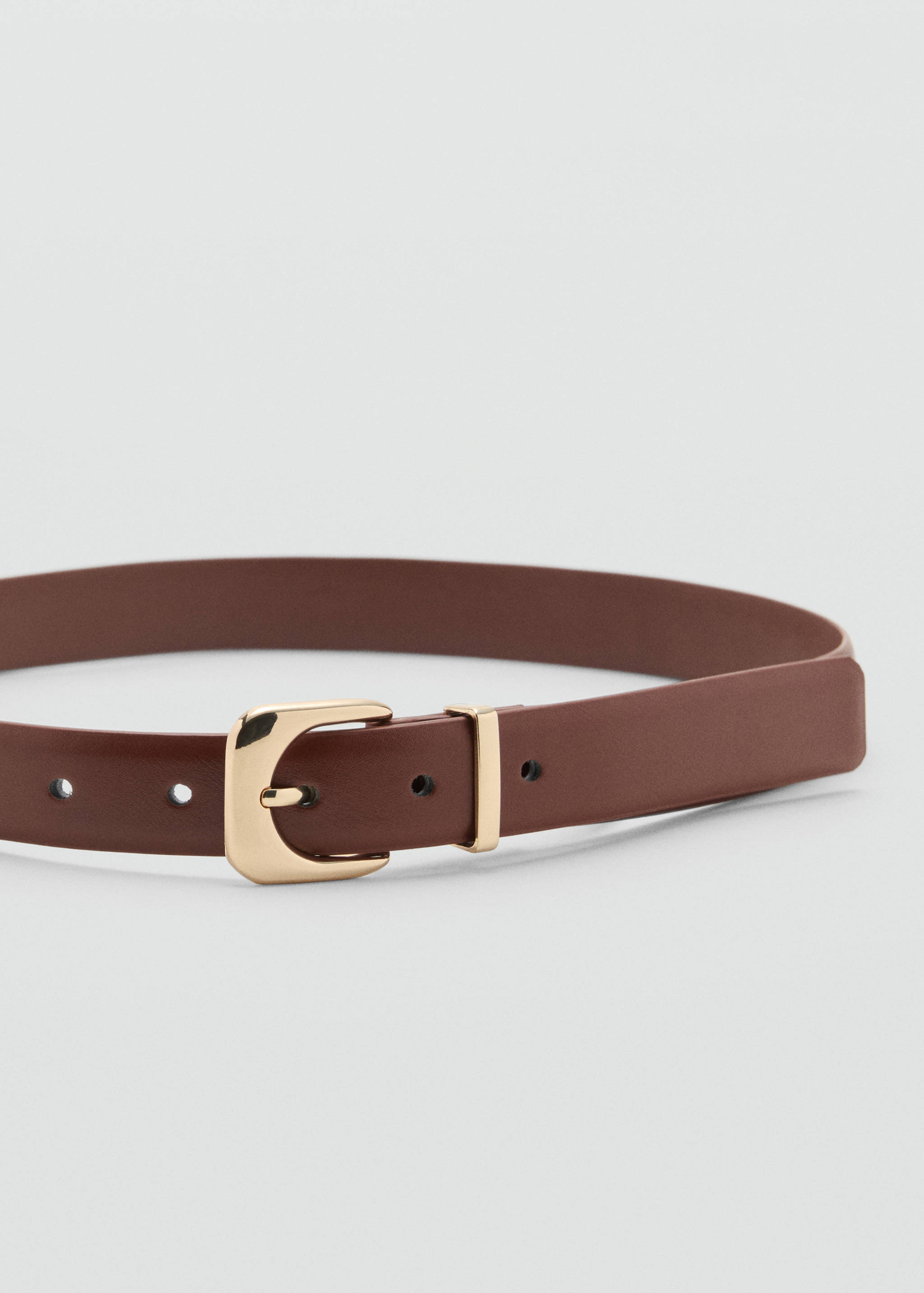 Ceinture simili-cuir boucle - Plan moyen