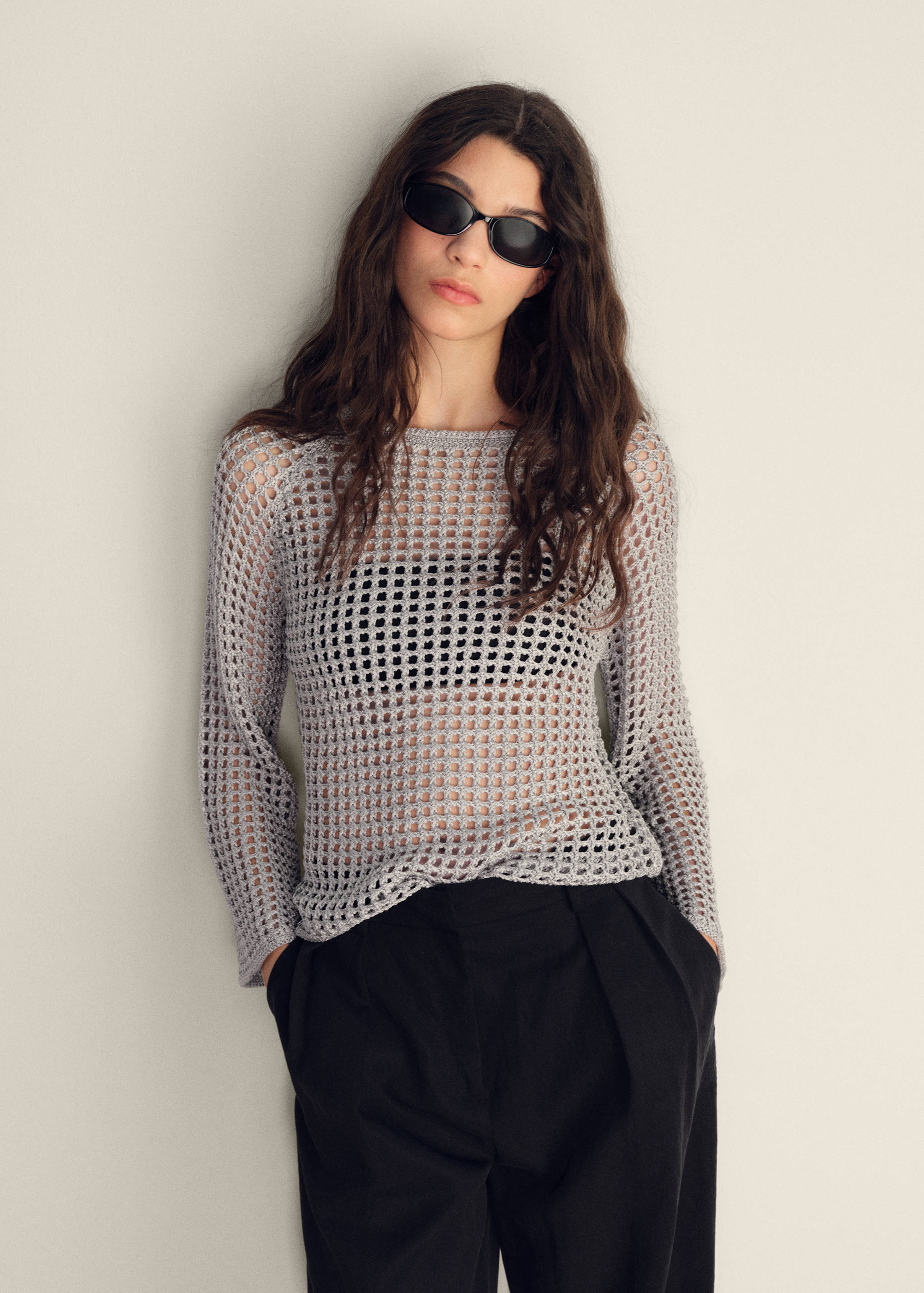Crochet trui met lange mouwen - Detail van het artikel 1