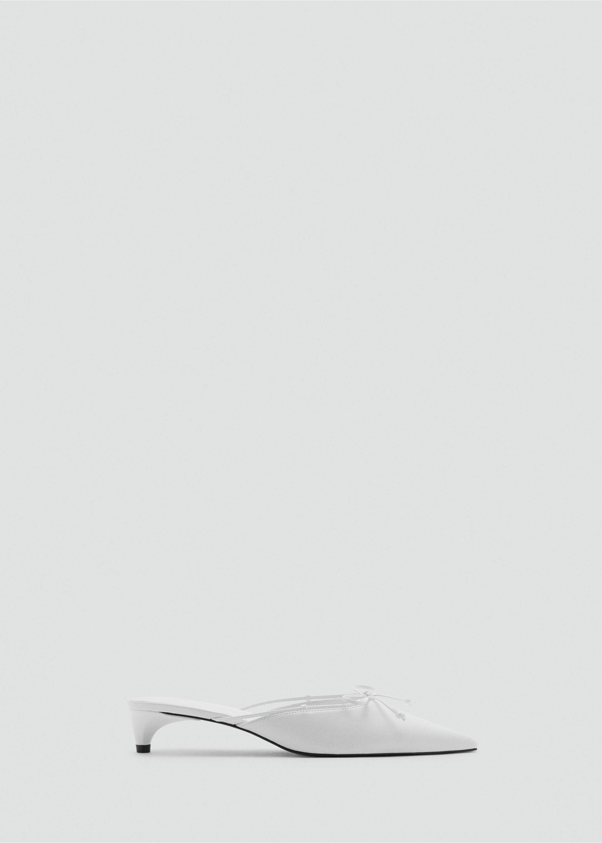 Kitten shoes with bow detail - Article without model, White. Ref: 17051139-00.