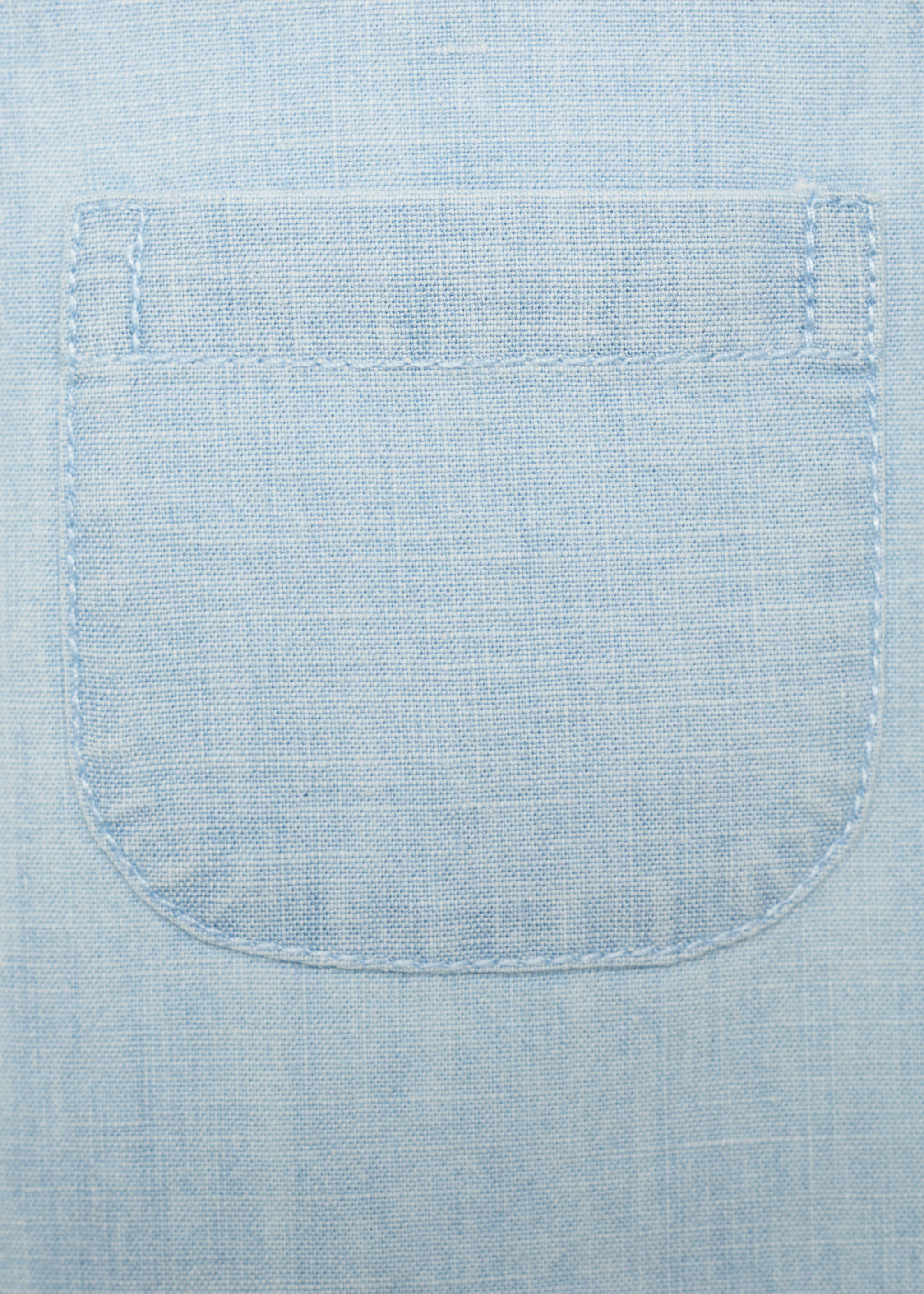 Short denim romper - Details of the article 0, Light Blue. Ref: 17051141-00.
