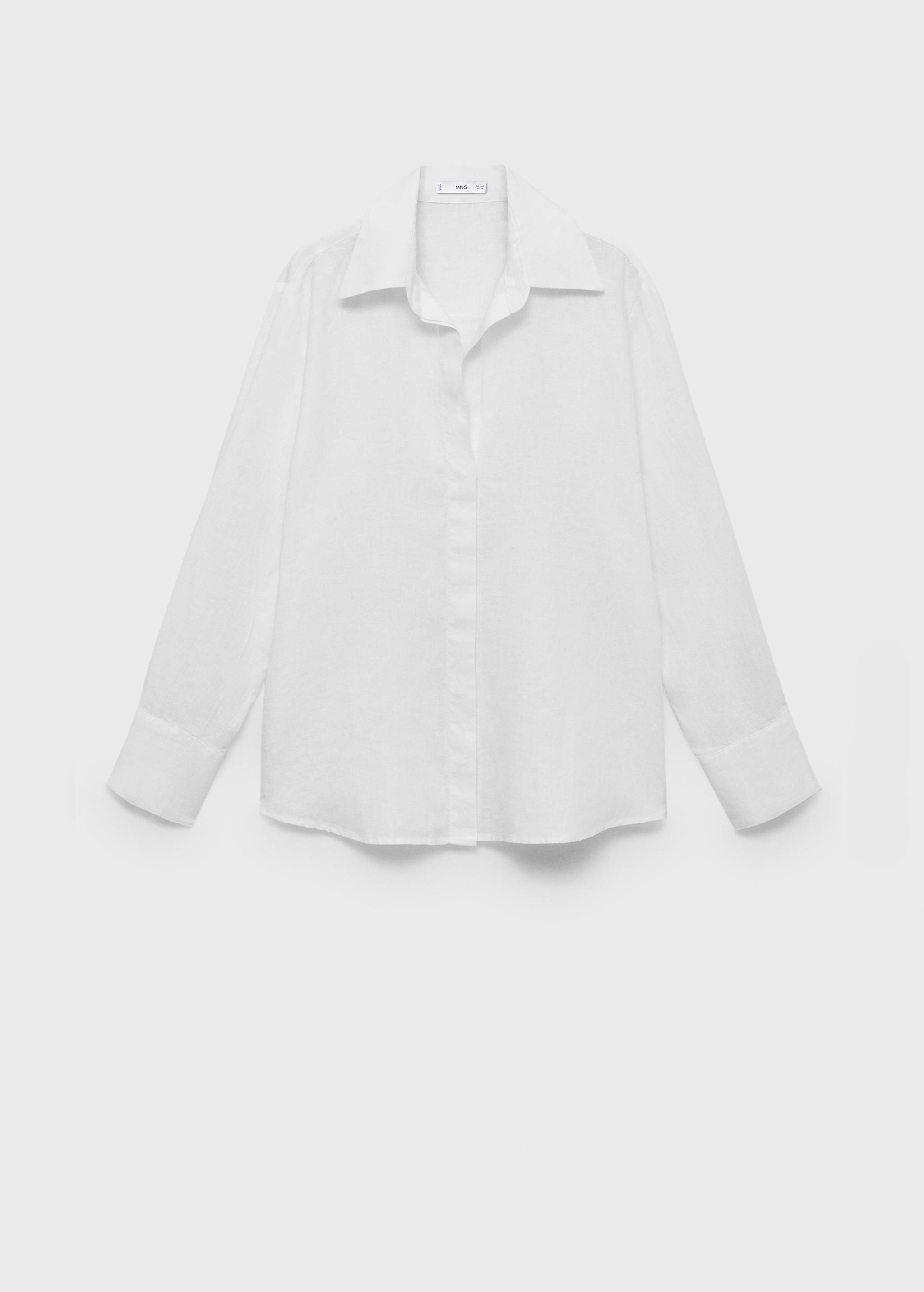 Linen oversized shirt - Article without model