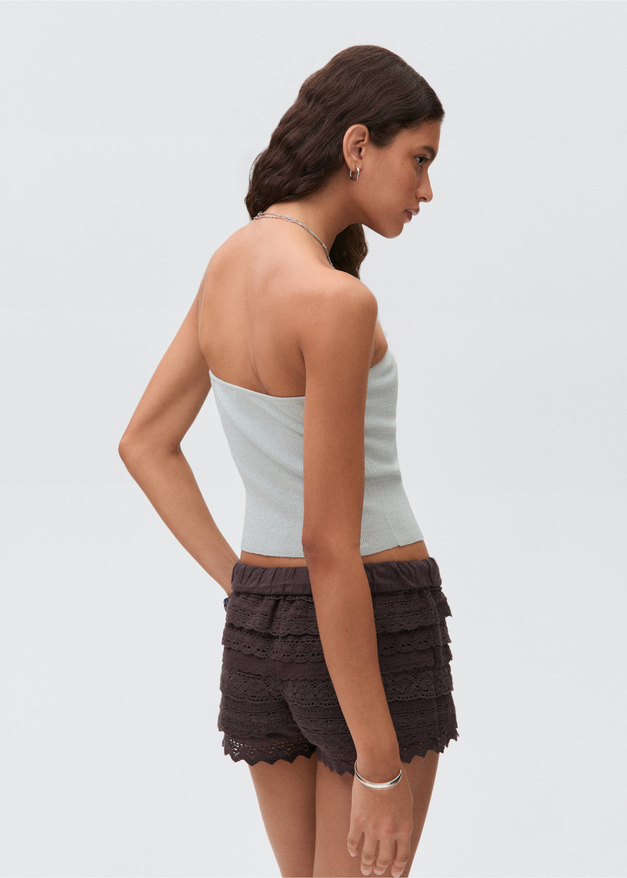 Top punt paraula d'honor - Revers de l'article, Verd menta. Ref: 17051146-00.