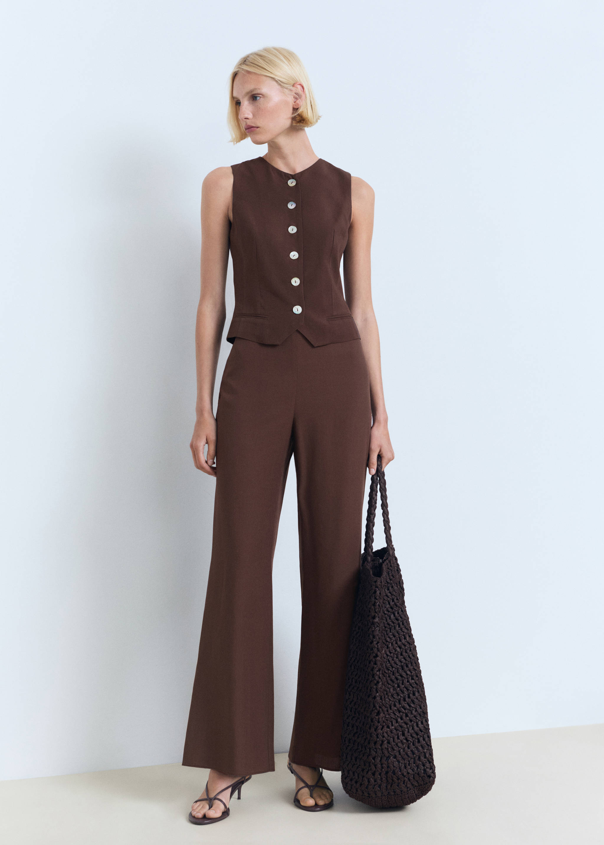 Pantalon de tailleur droit - Plan général