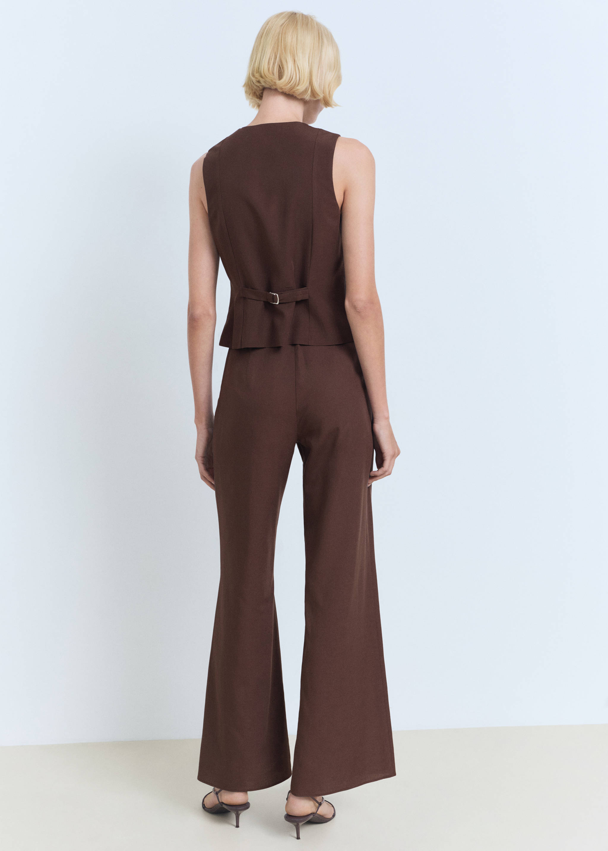 Pantalon de tailleur droit - Verso de l’article