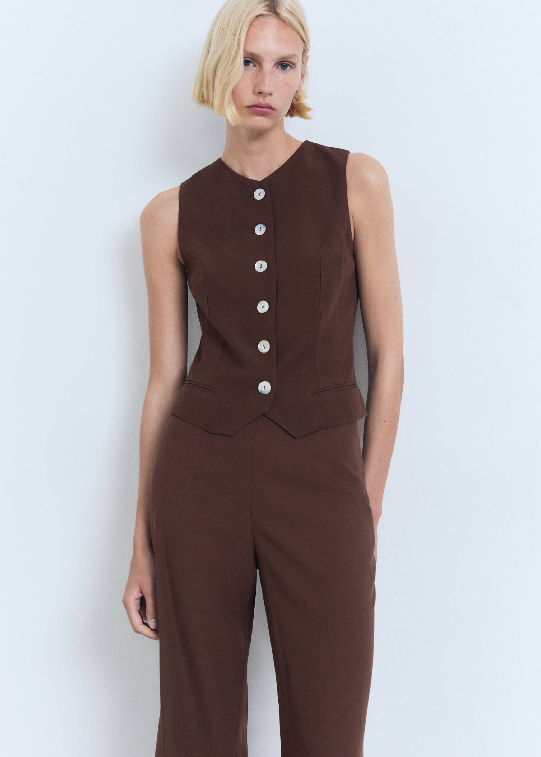 Pantalon de tailleur droit - Détail de l'article 1