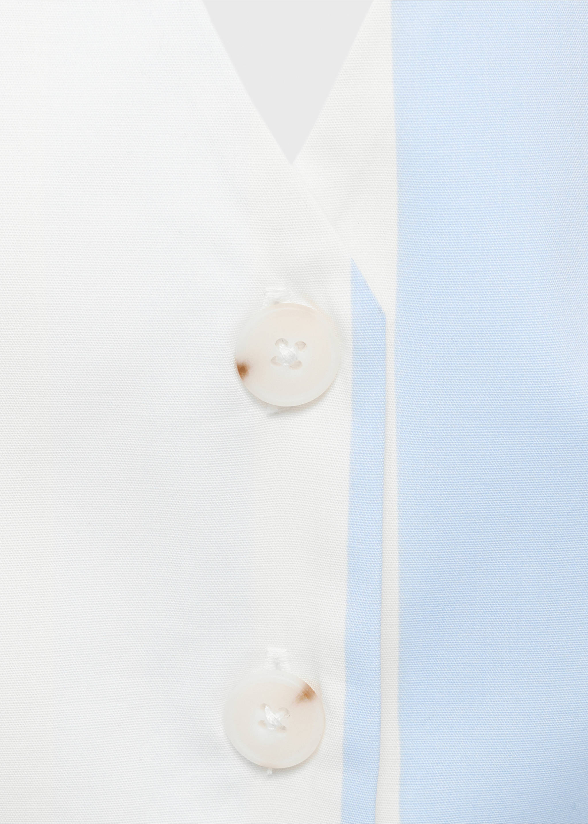 Striped halter waistcoat - Details of the article 8, Sky Blue. Ref: 17051156-00.