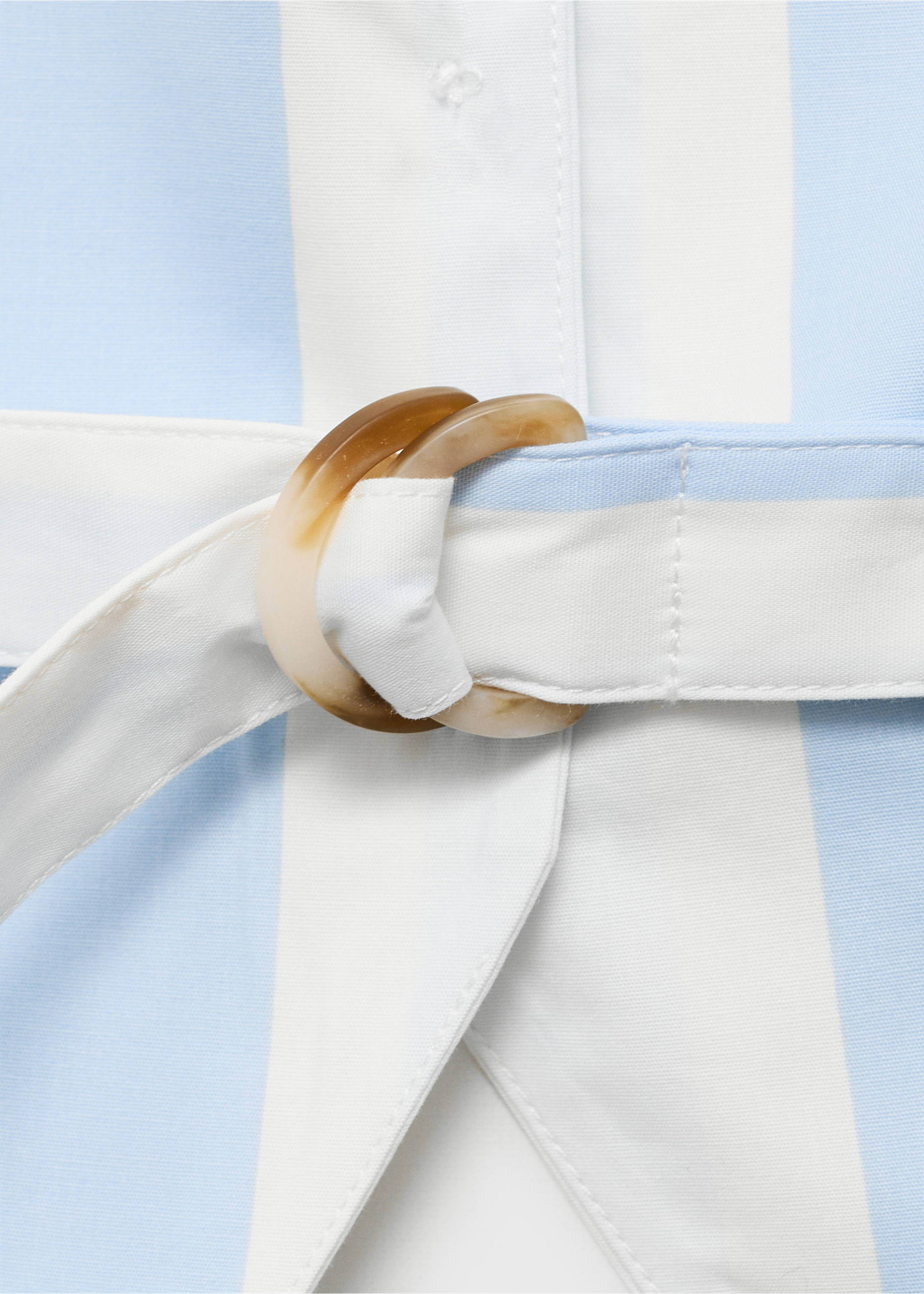 Striped halter waistcoat - Details of the article 0, Sky Blue. Ref: 17051156-00.