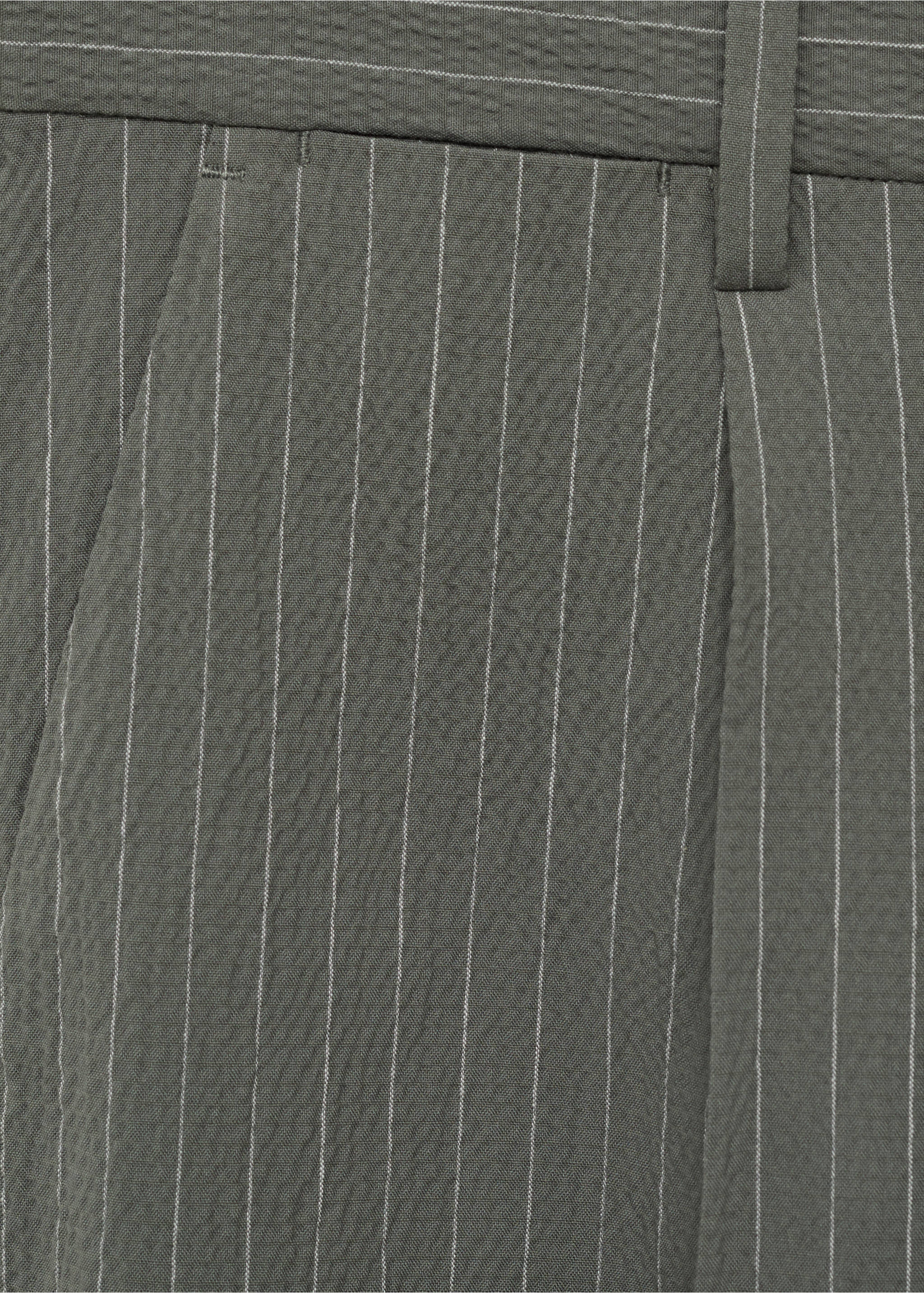 Slim-fit chino cotton bermuda shorts - Details of the article 0, Grey. Ref: 17051162-00.