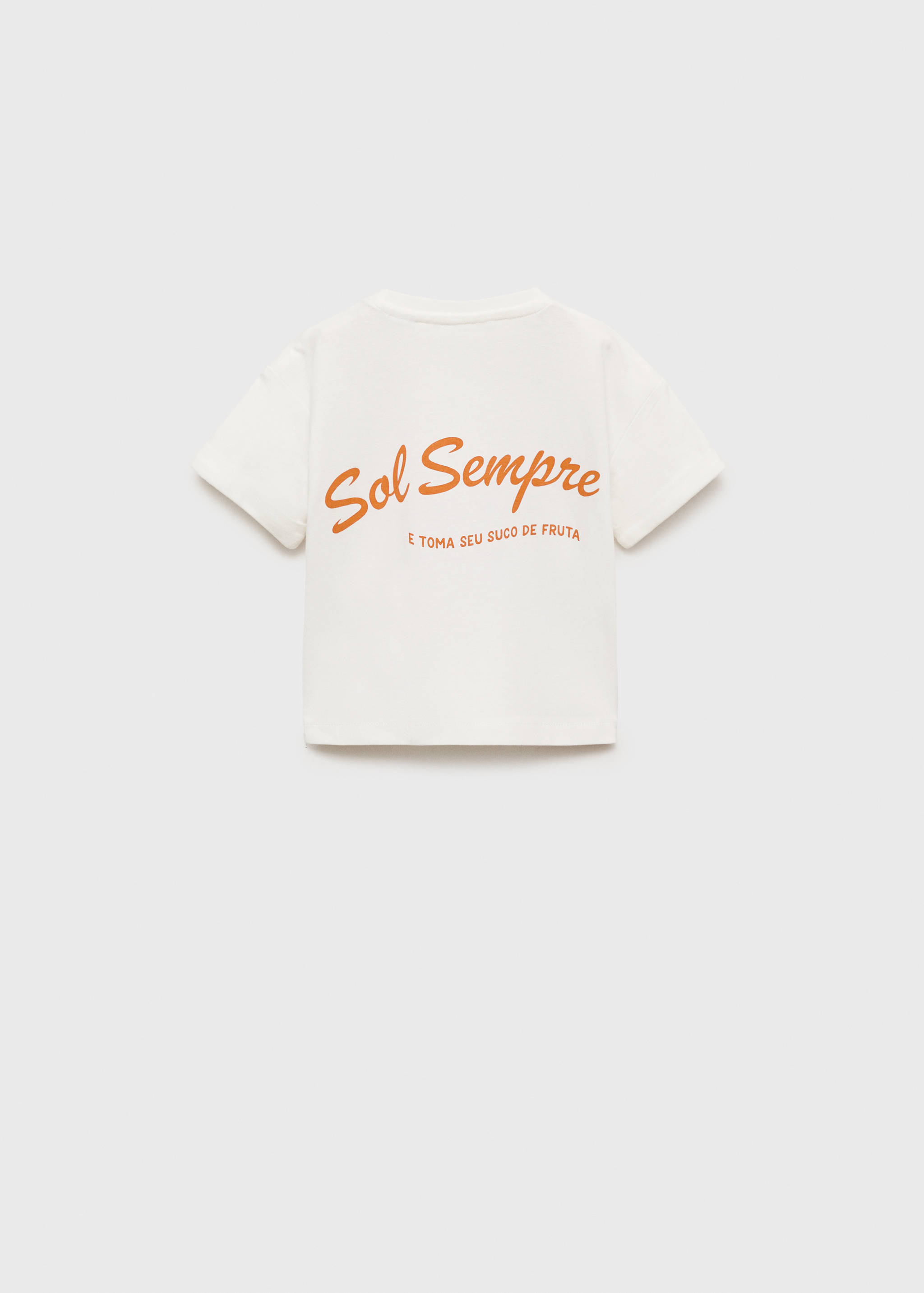 Tropical print T-shirt - Reverse of the article