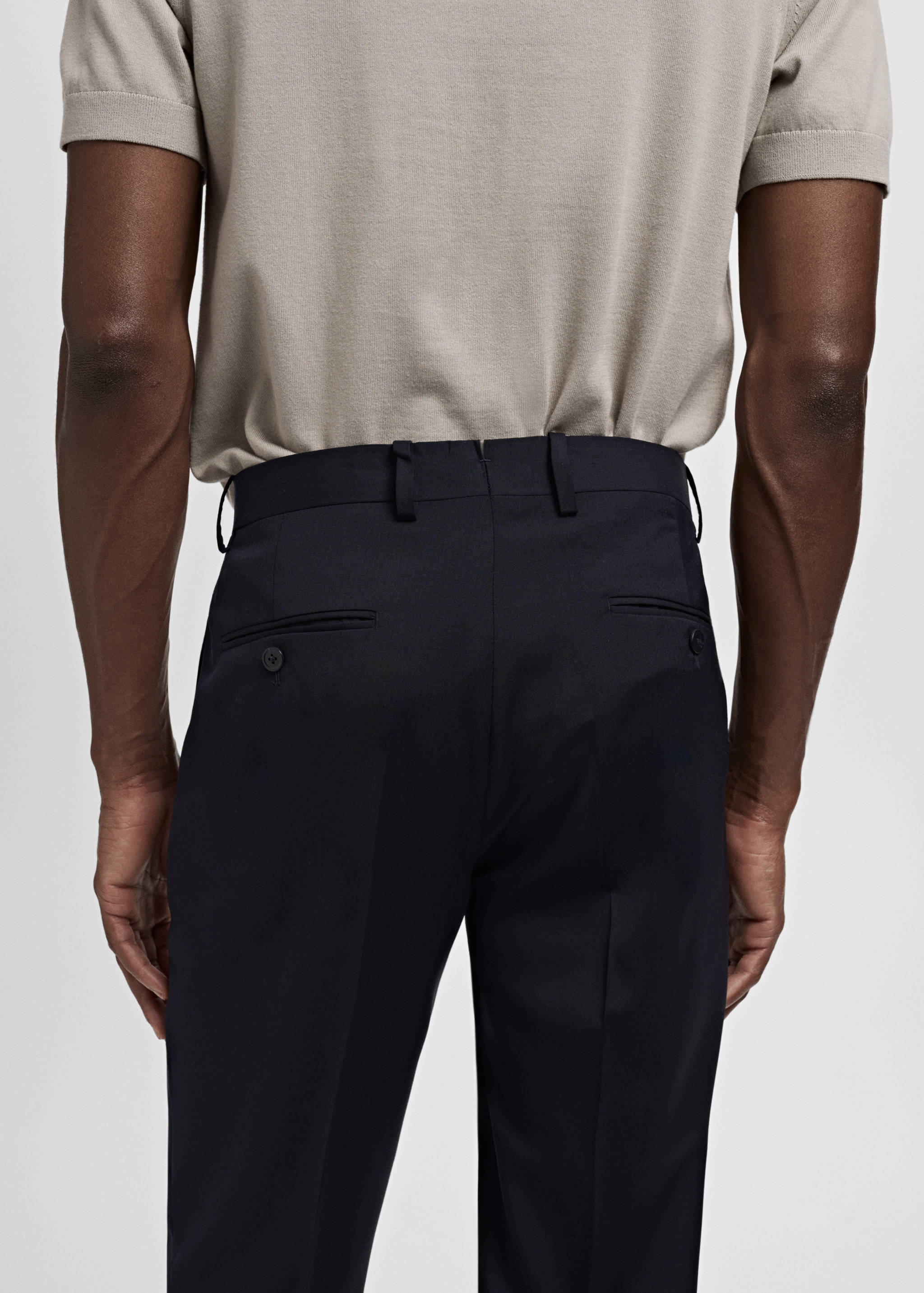 Turin 100% virgin wool suit trousers - Details of the article 6