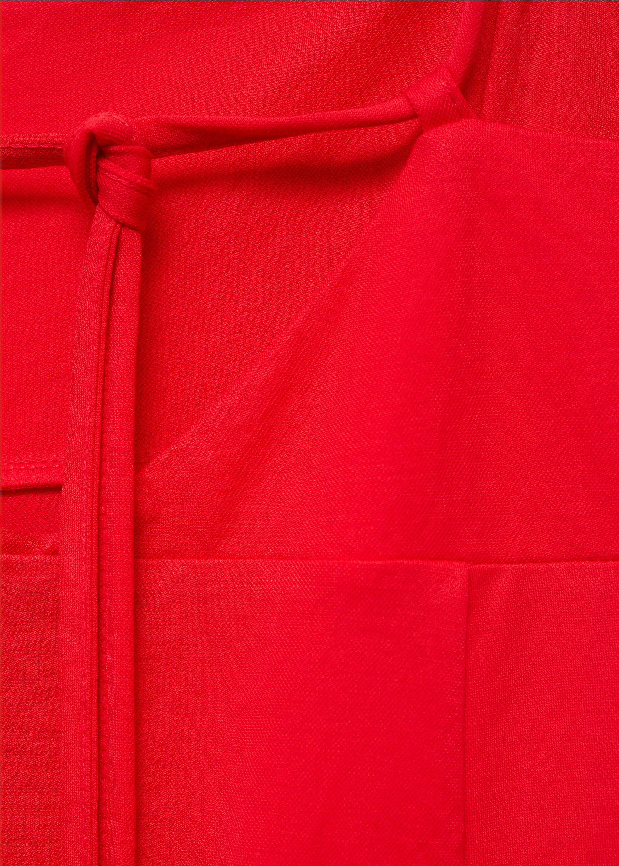 Vestido midi lazo espalda - Detalle del artículo 0, Rojo. Ref: 17051178-00.