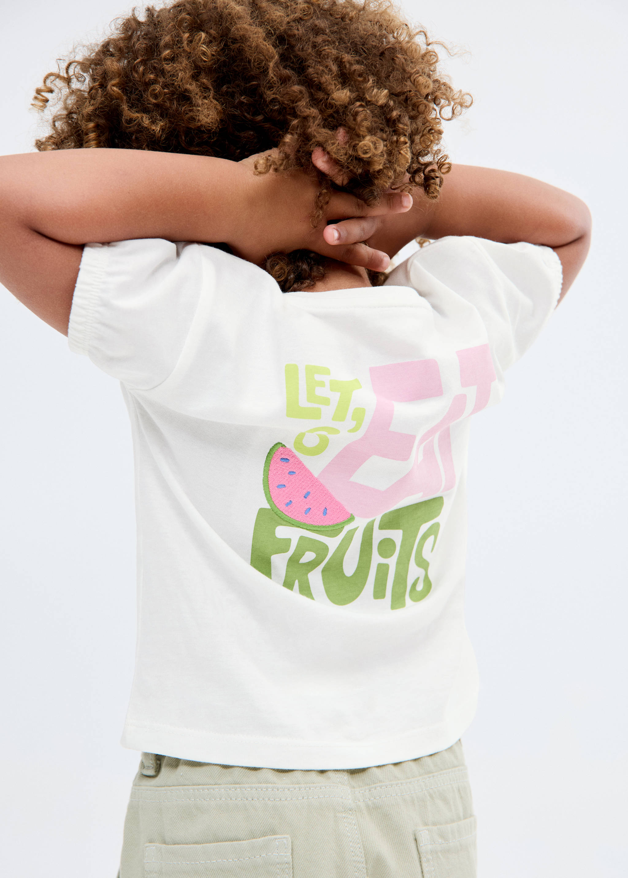 T-shirt brodé imprimé - Verso de l’article
