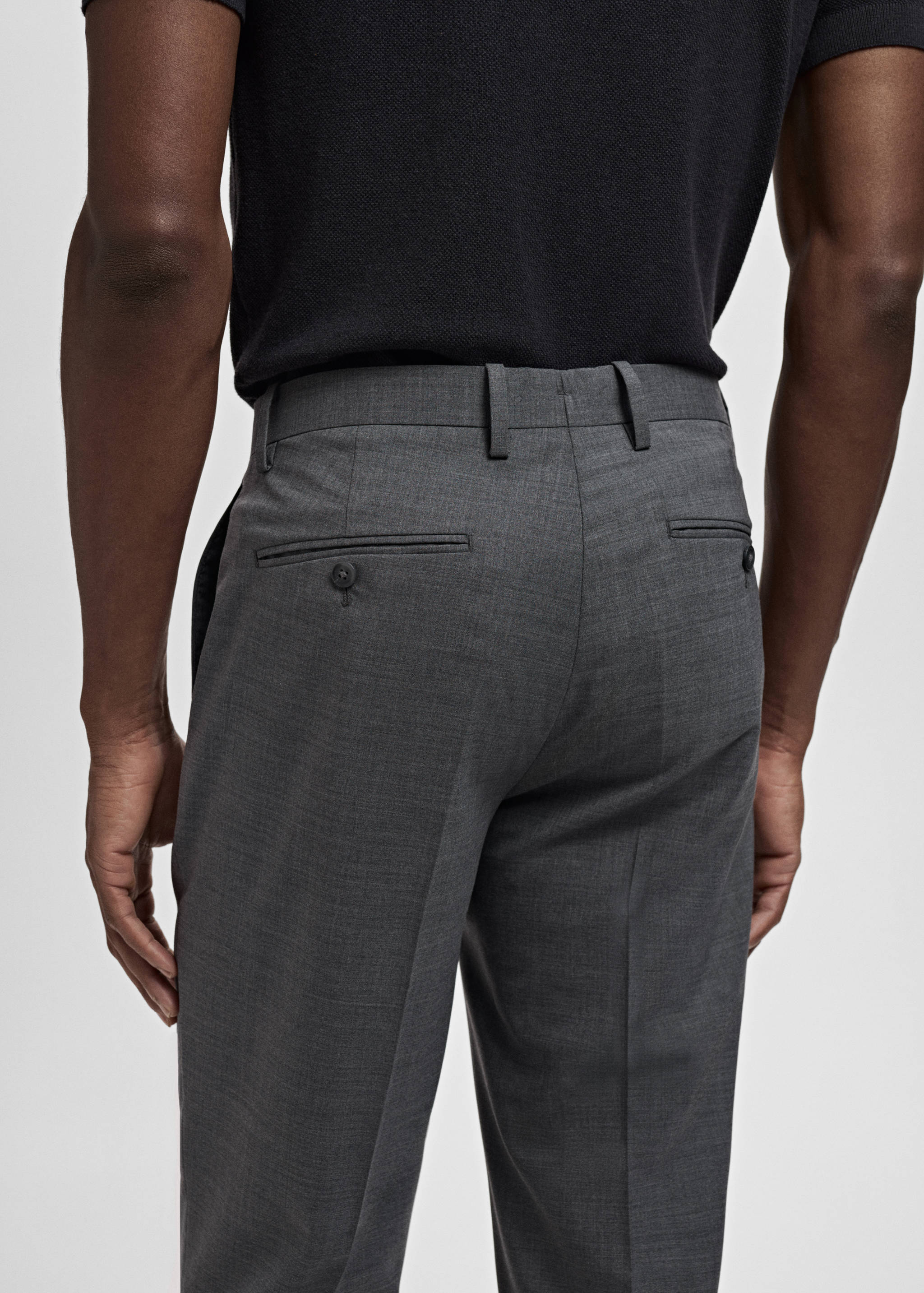 Turin 100% virgin wool suit trousers - Details of the article 6