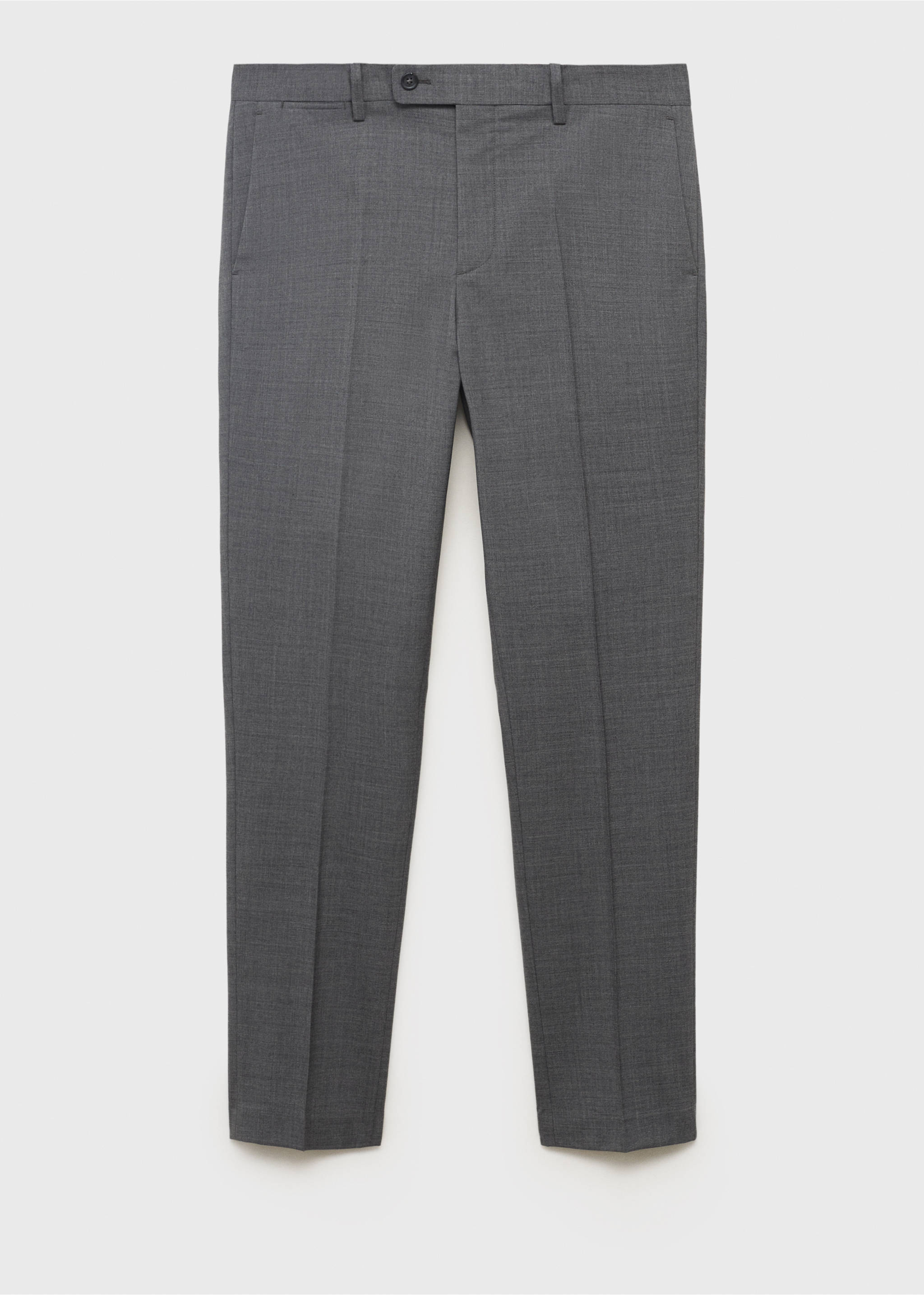 Turin 100% virgin wool suit trousers - Article without model, Grey. Ref: 17051183-00.